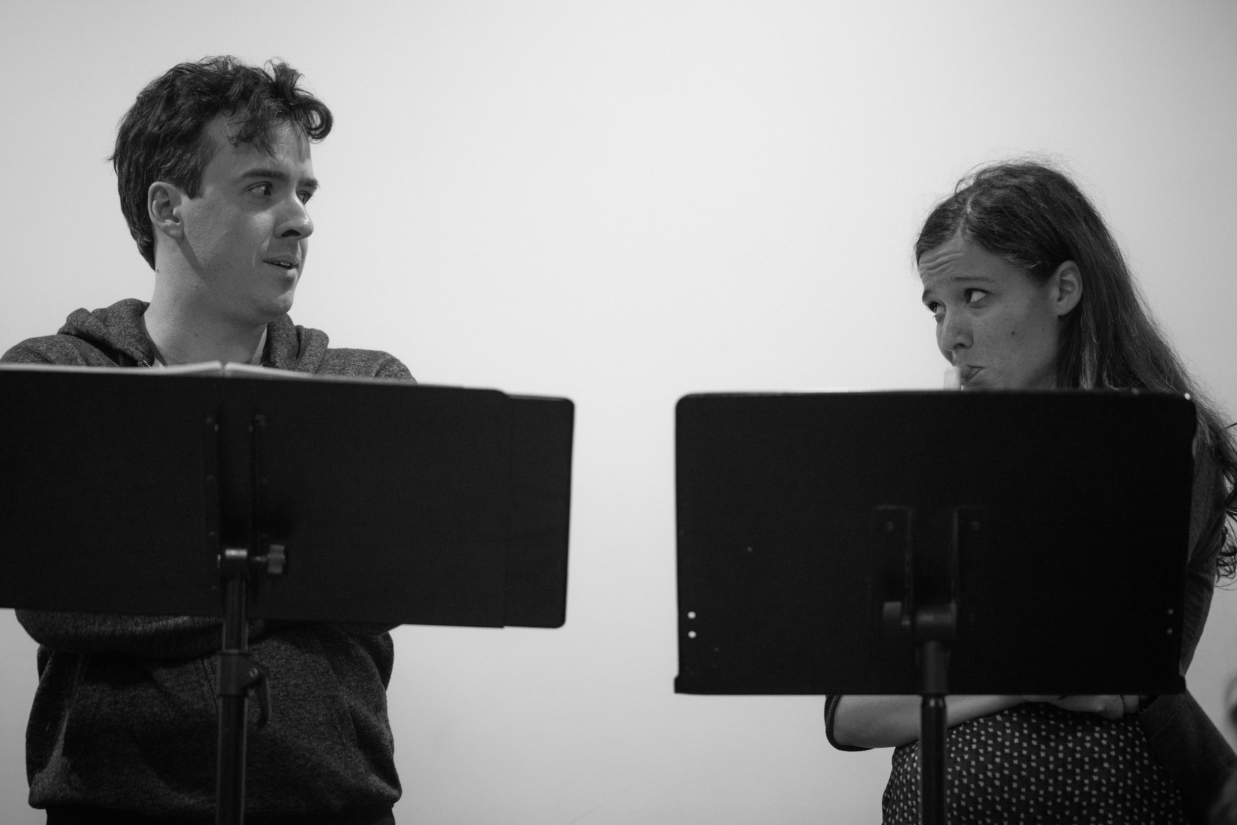  Co-Artistic Director and actor Craig Wesley Divino with actor Molly Carden.&nbsp;Photo by Katherine Oostman. 