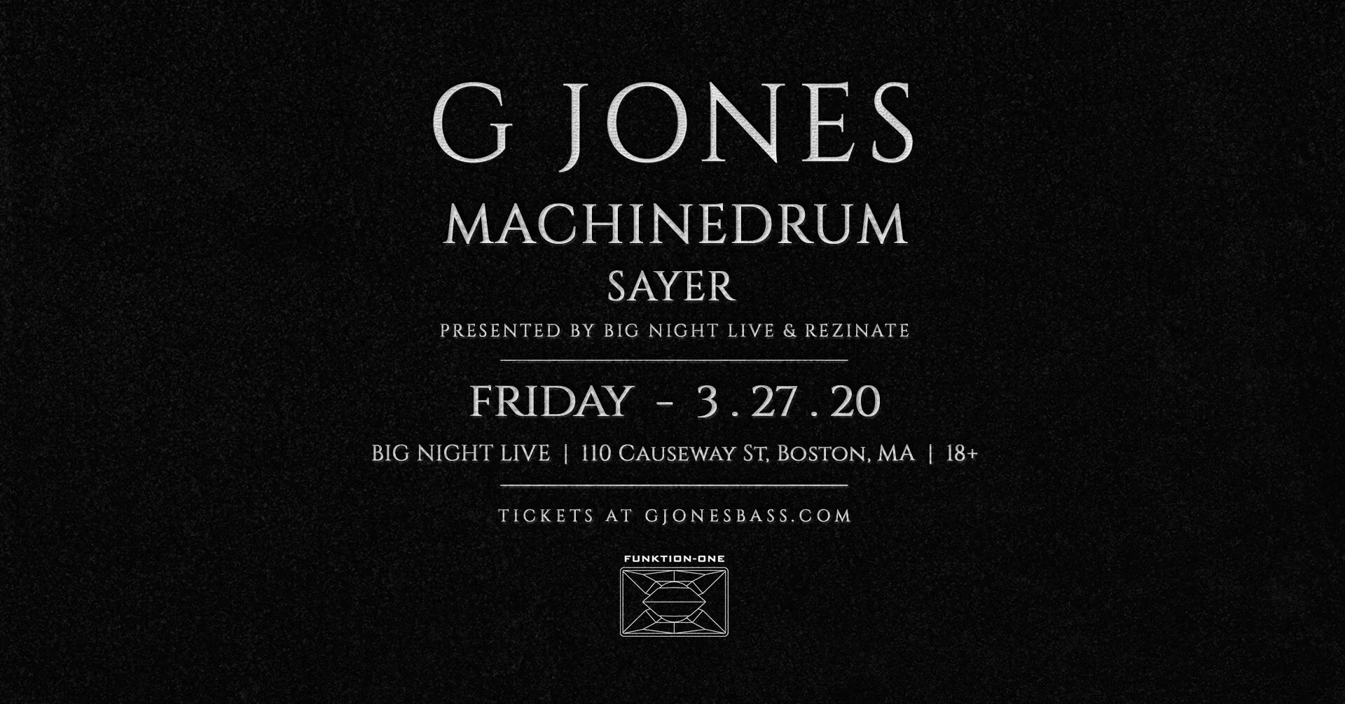 G Jones @ Big Night Live