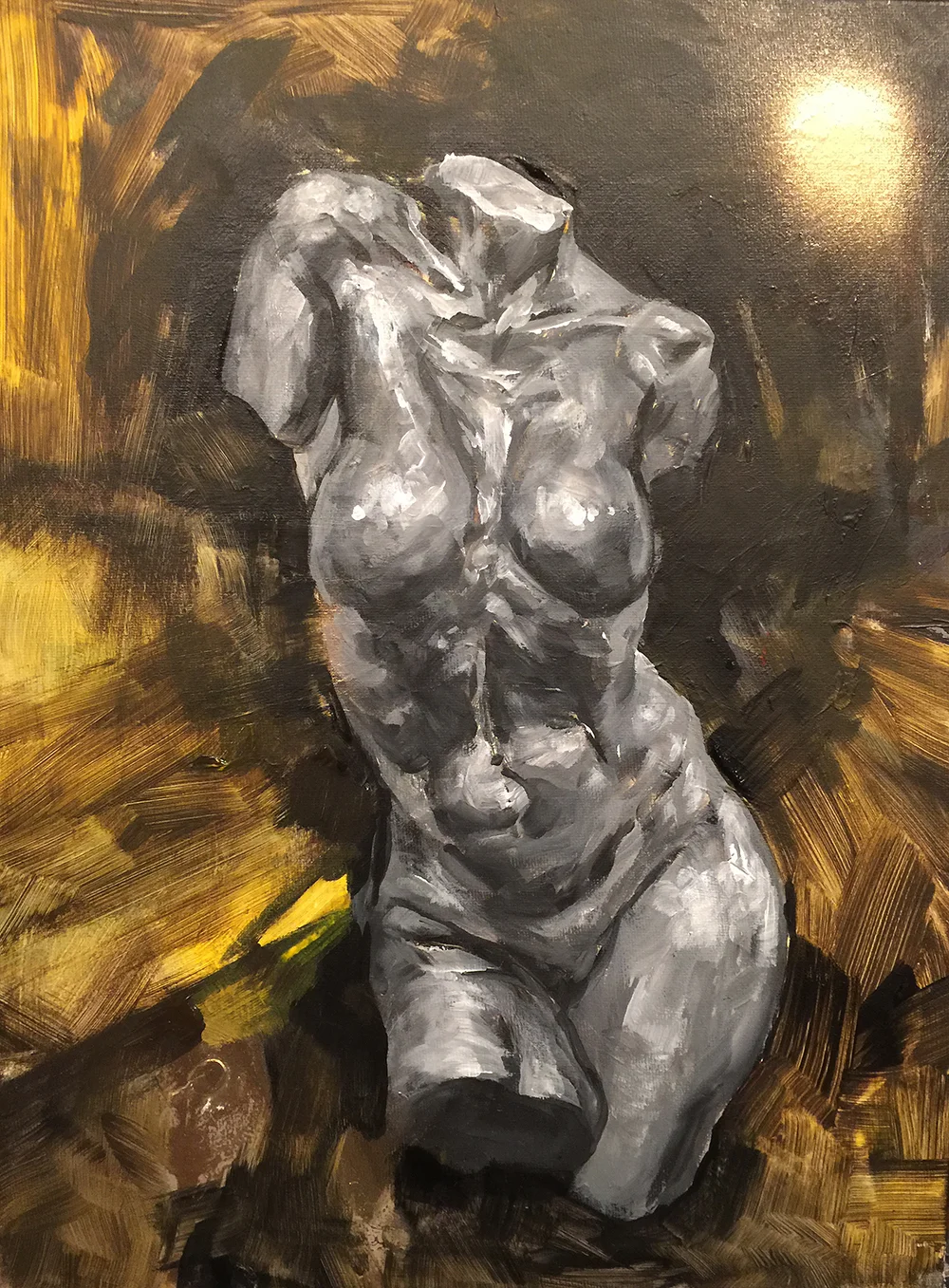  acrylic on 12 x 16 inch canvas board 