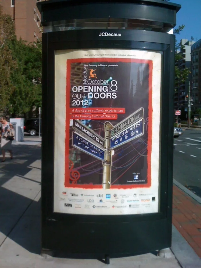 Poster were placed in kiosk through out the city.