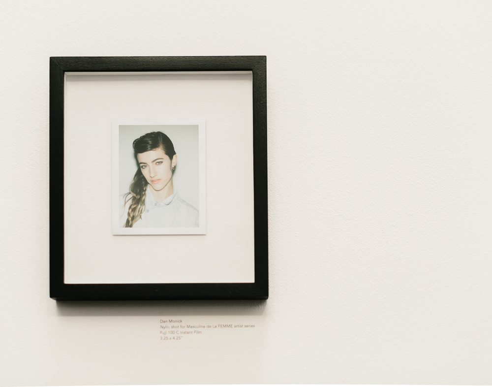 Polaroid Portrait by Dan Monick of NYLO for Masculine de La Femme's Female Artist Series 