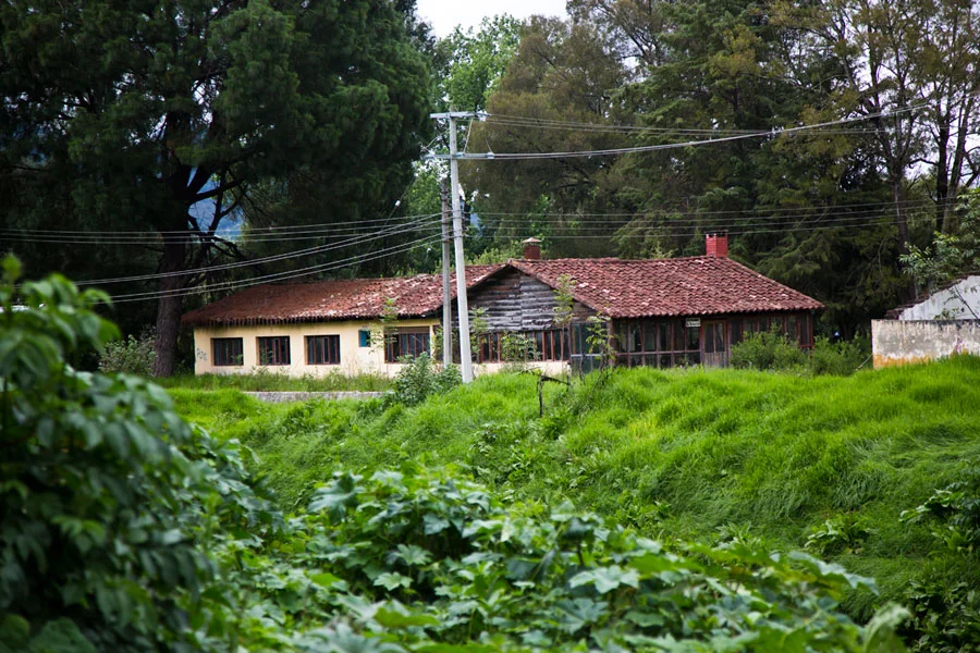 “La cabaña” en San Cristóbal de las Casas donde Castellanos vivía y trabajaba con los colegas del Instituto Nacional Indigenista durante los años 1955-1957.