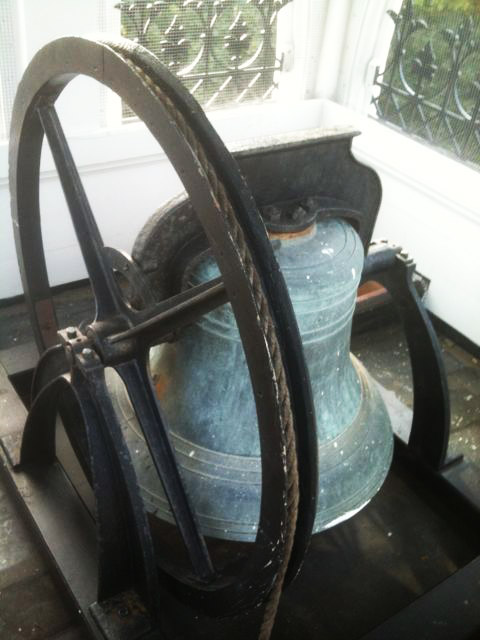 Our beautiful Blake and Co. of Boston bell was made in 1870 by the first foundry to cast chimes in America.