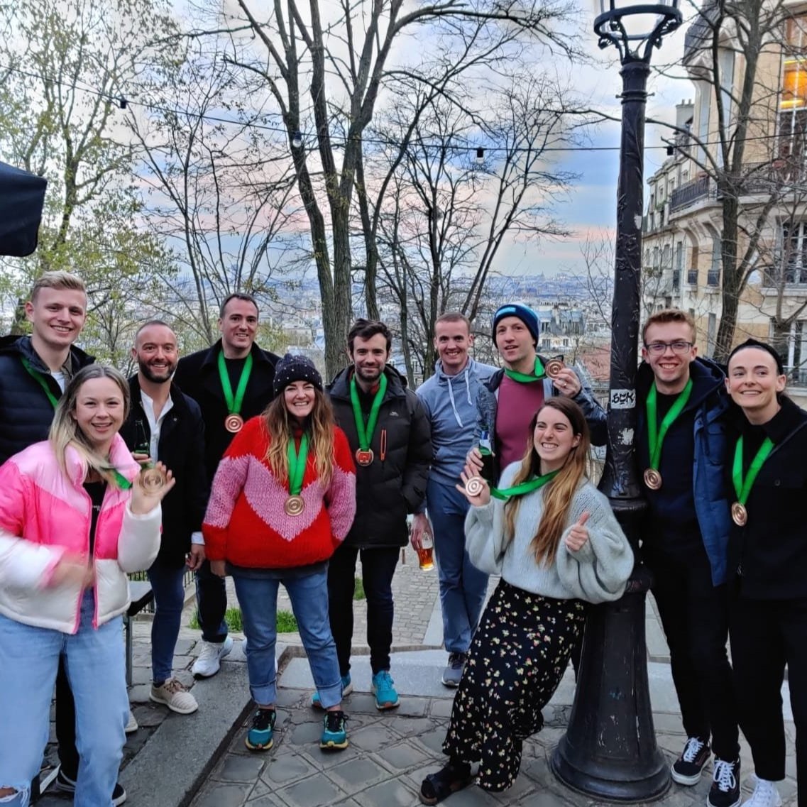 Fitness Goose club members together at a running event