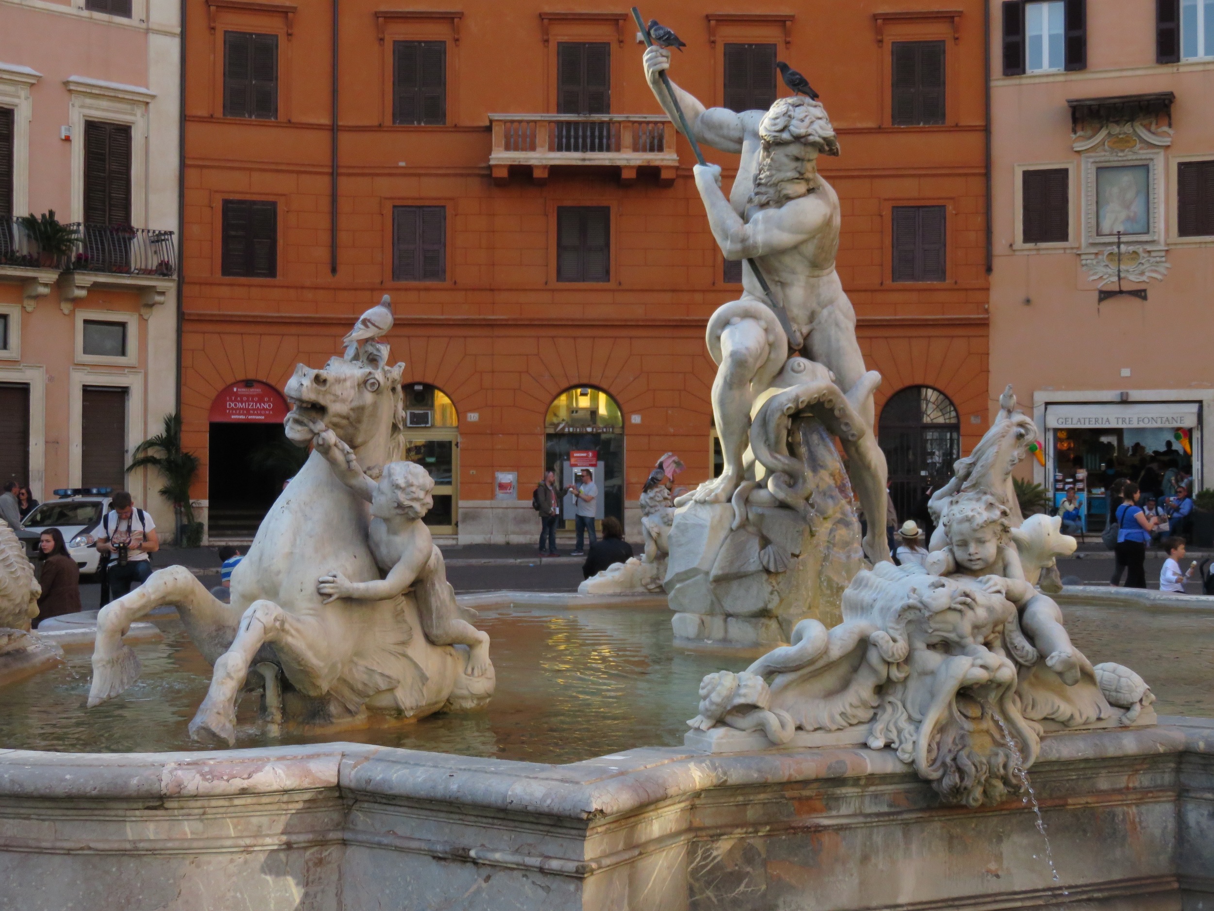 Nothing says Rome like the magnificent Bernini statues in the Piazza Navona. We bought scalped tickets to the Borghese Gallery to see more of the Master's work and the amazing Caravaggio collection.