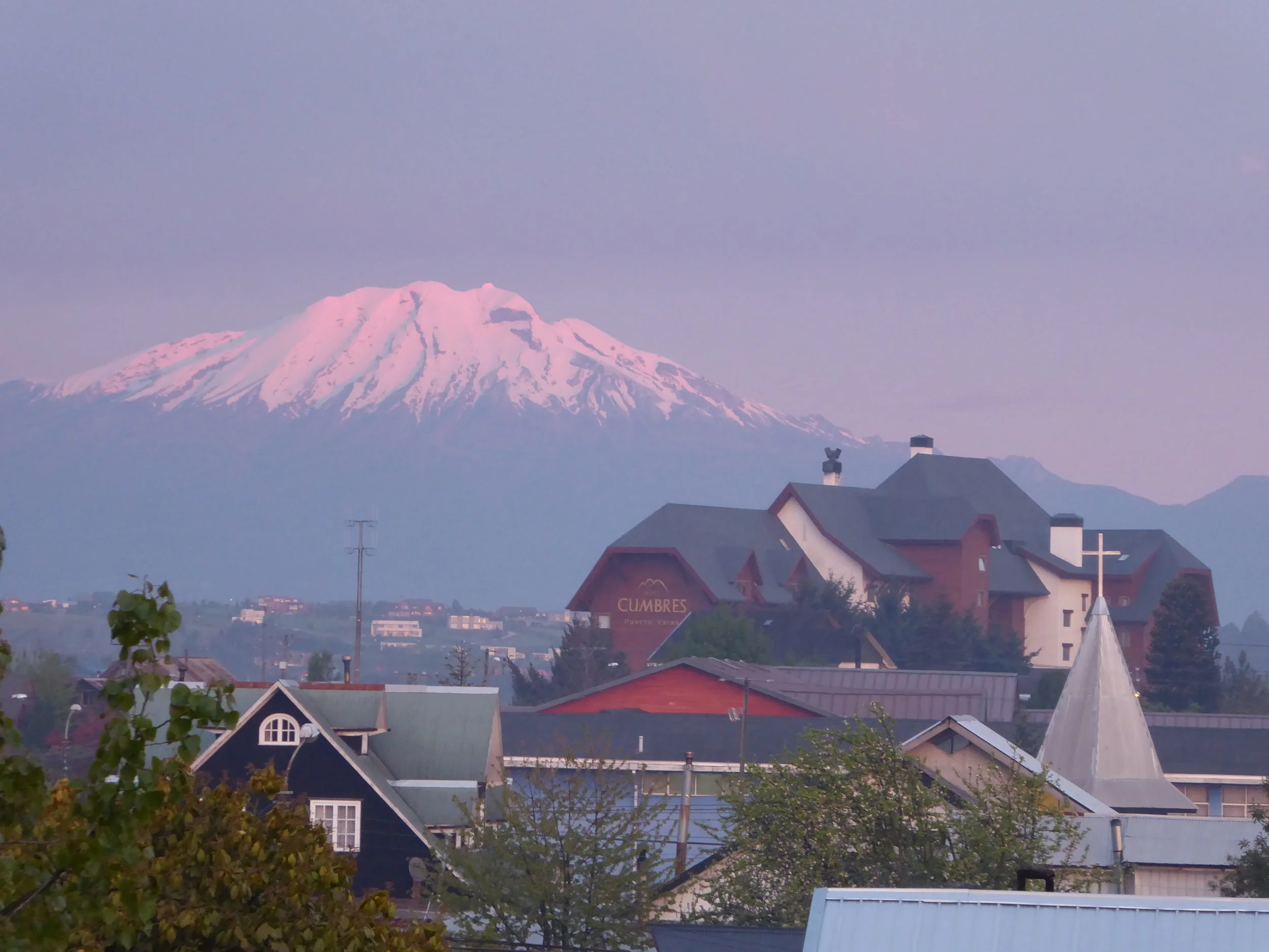 Volcanic view from our hotel room.