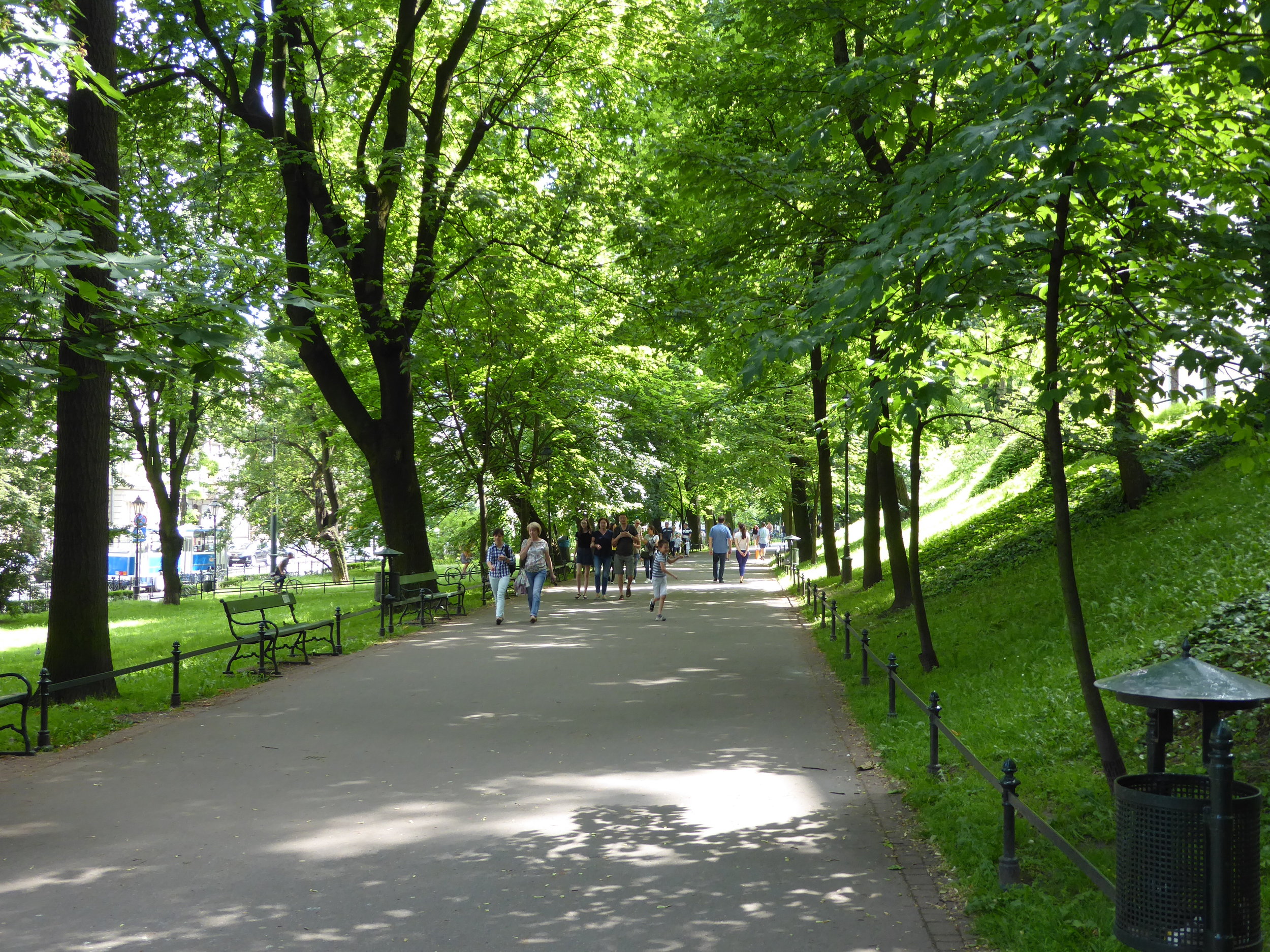 A park runs through much of Krakow and also rings the old town giving it a much more peaceful feeling than other cities we visited.