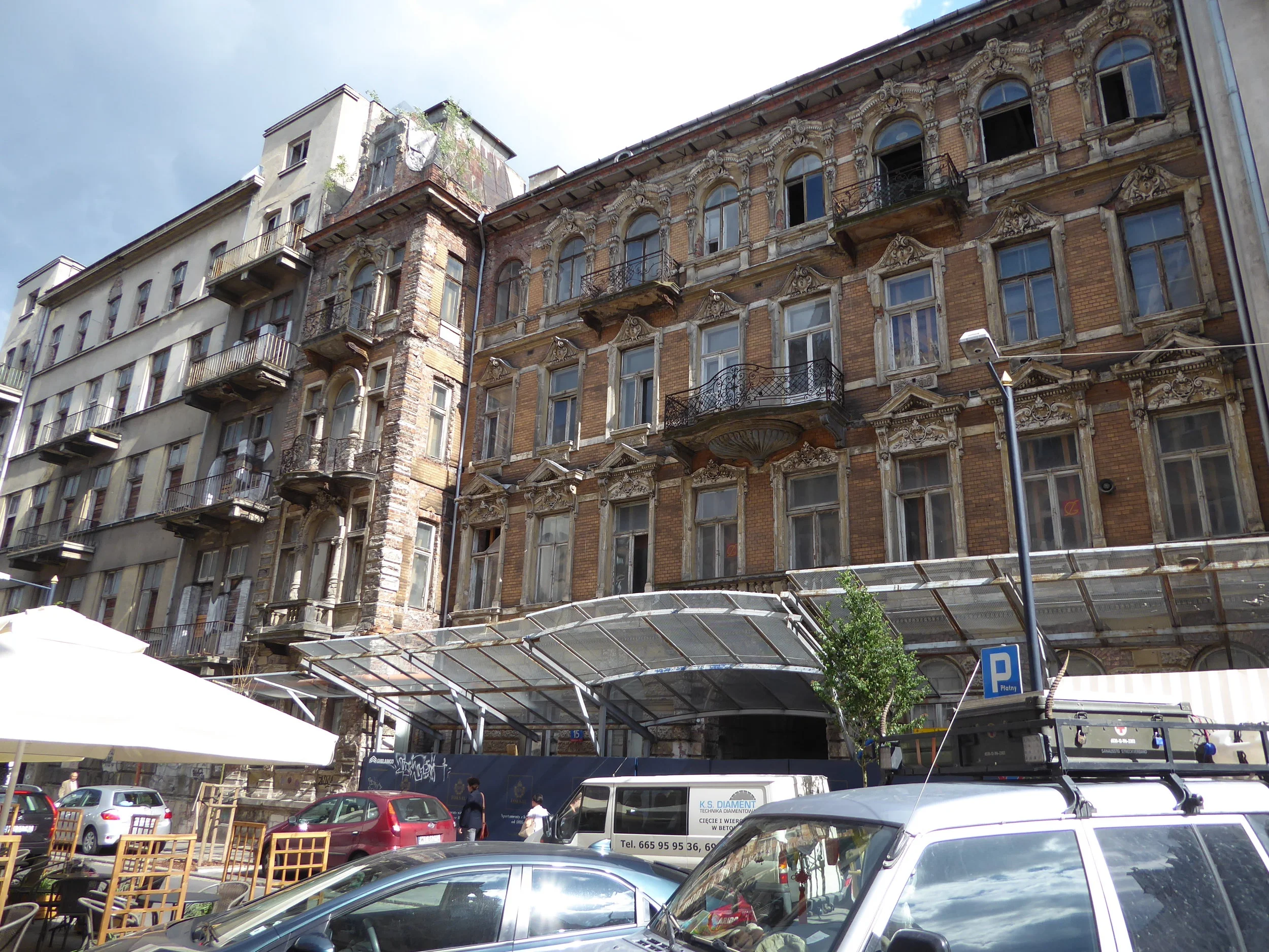 Bringing back to life some of the buildings that survived the war is still an ongoing project.