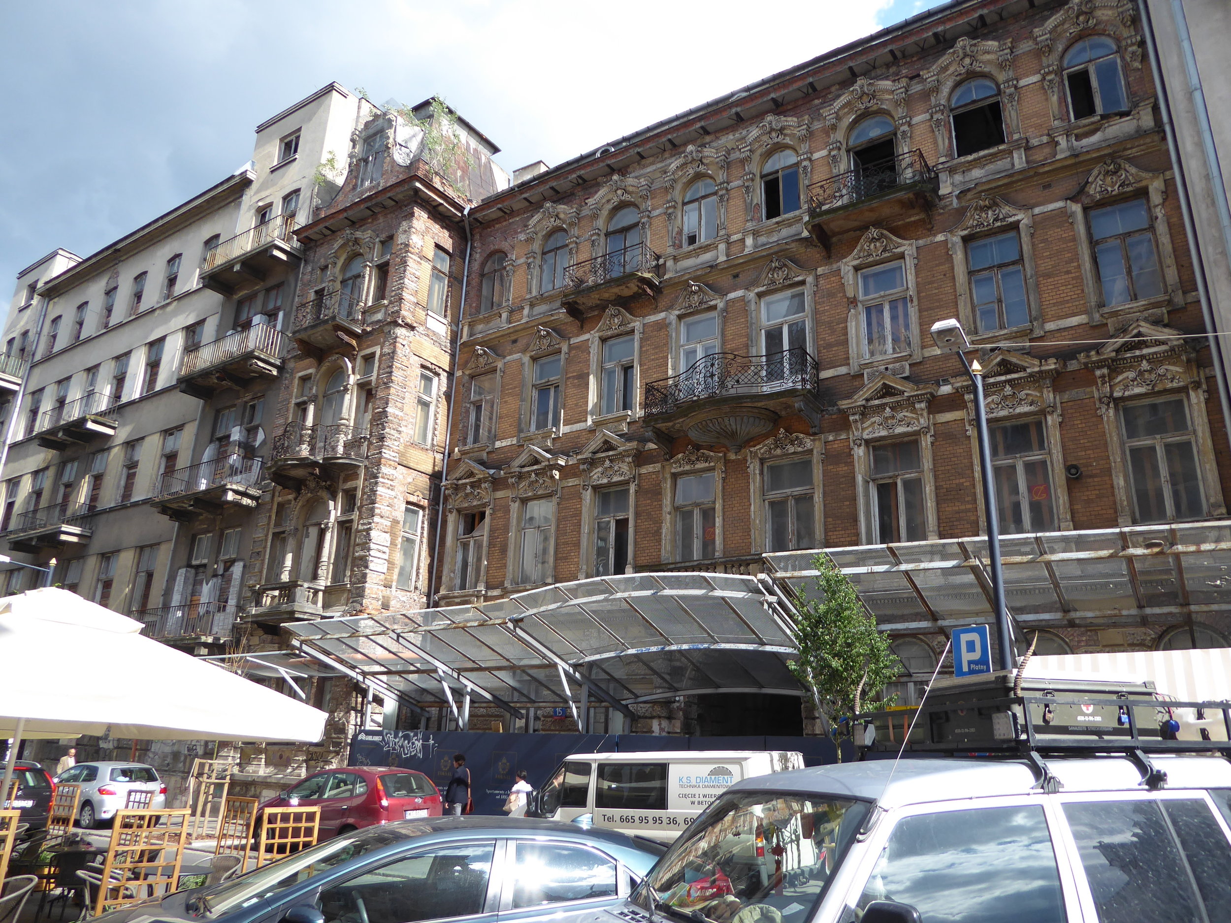 Bringing back to life some of the buildings that survived the war is still an ongoing project.