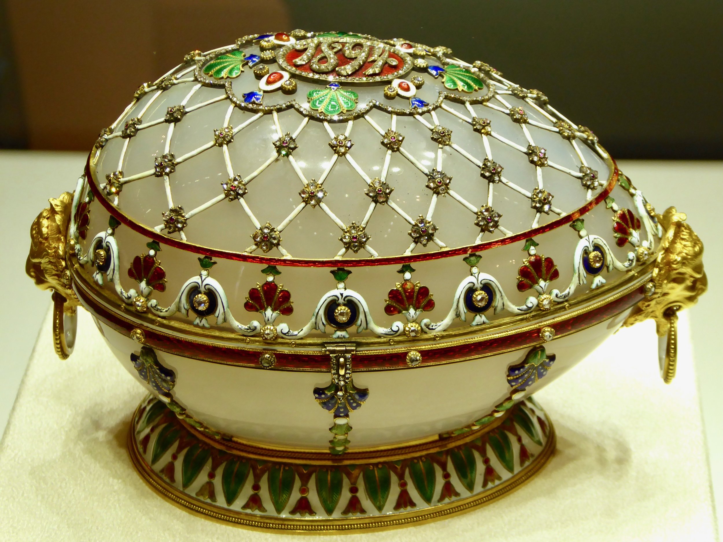 Eggs, eggs, glorious eggs at the Faberge Museum.
