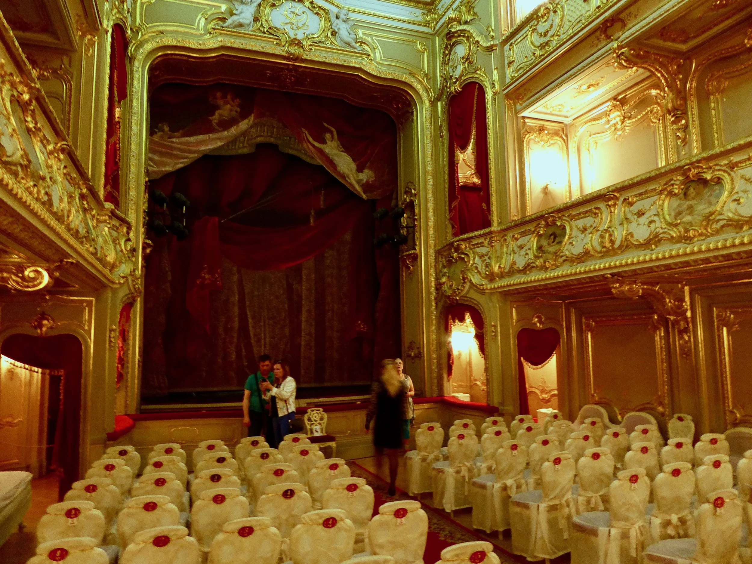 The home entertainment system at the Yusupov Palace...they had their own theatre in their “house”.