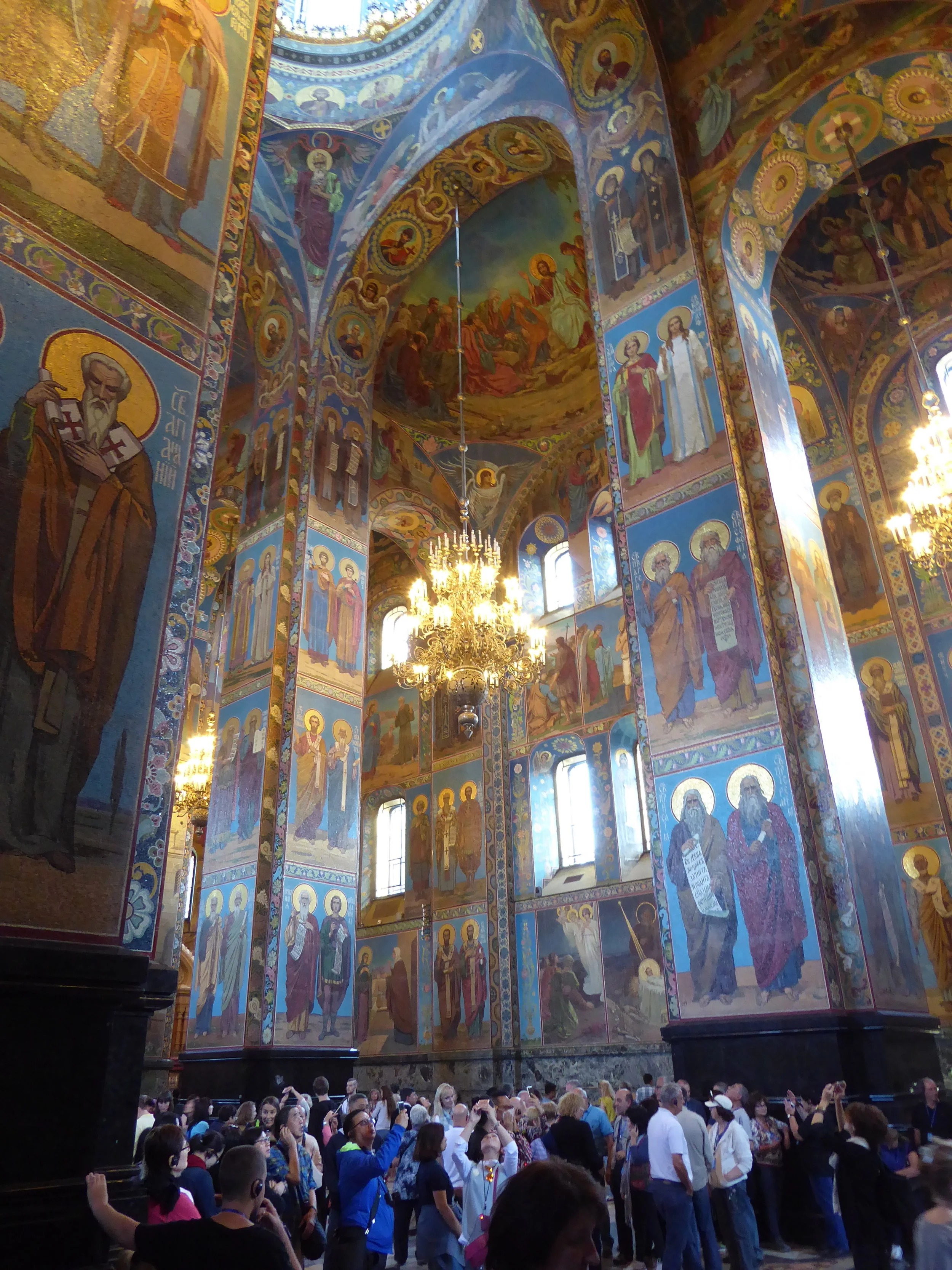 Inside the Church of the Savior on Spilled Blood.
