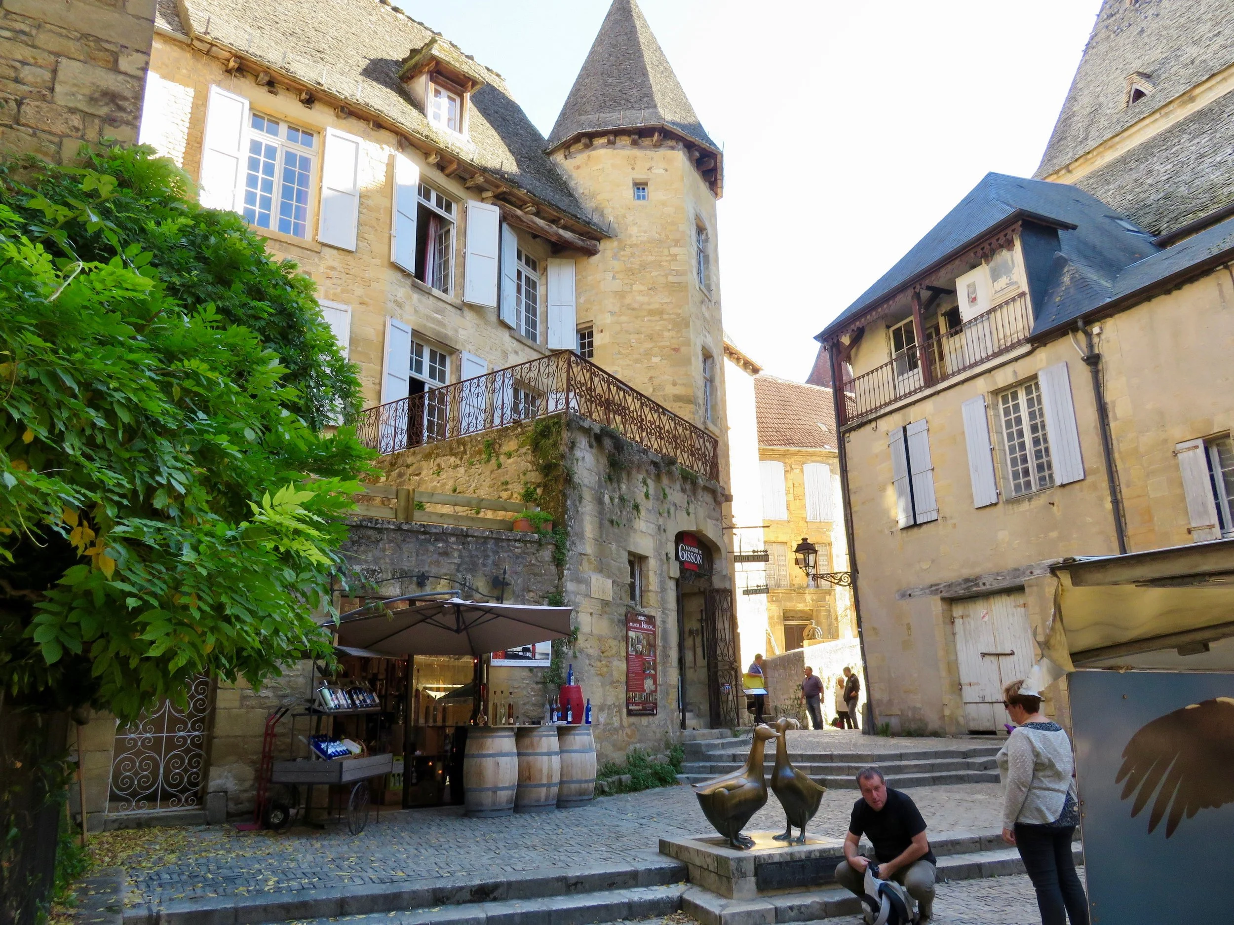 The pate industry is huge in the area around the Dordogne. Sarlat-la-Caneda (above) seemed to be focused on the sale of all varieties of the delicacy.