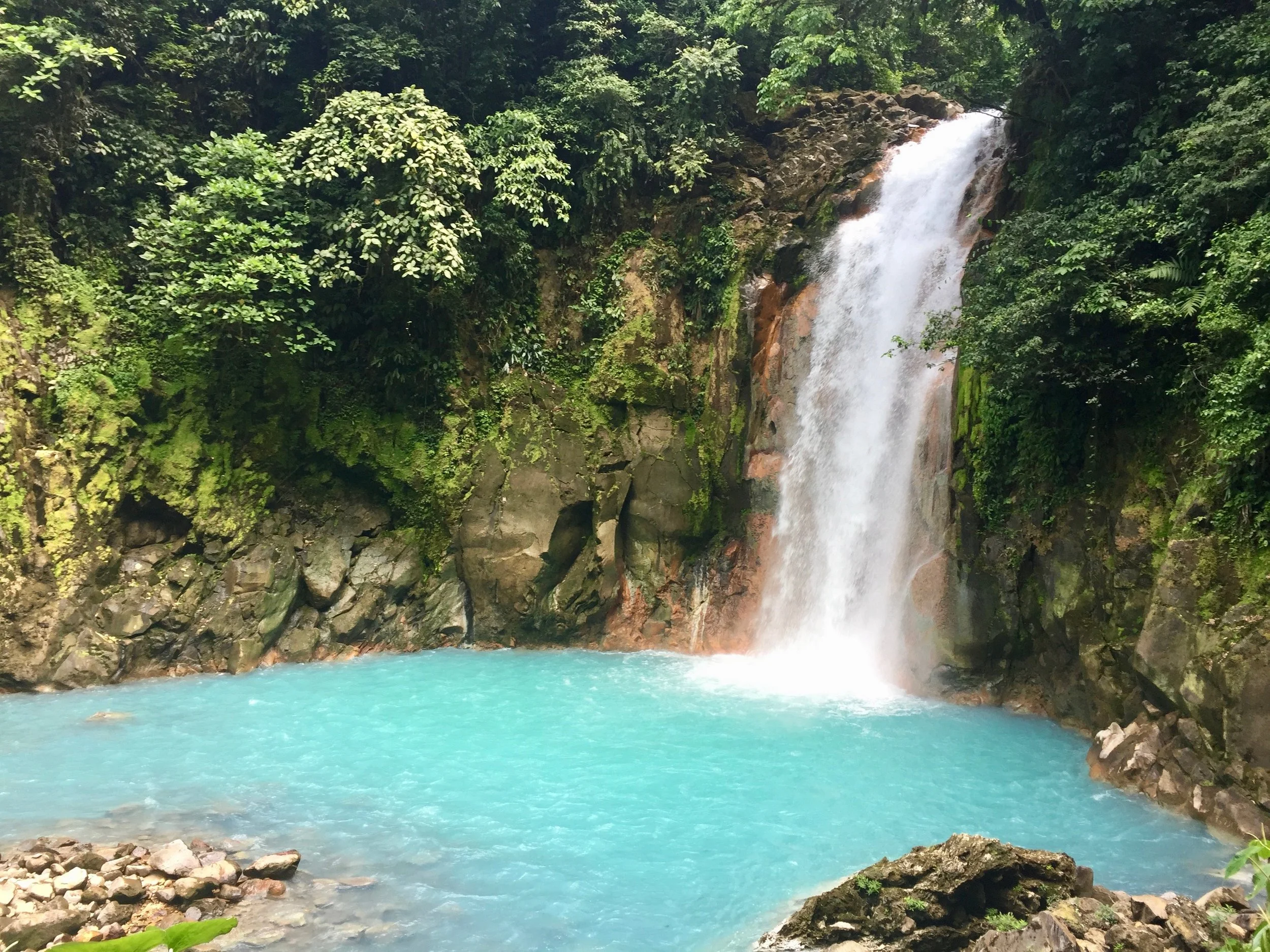 On our hike to Rio Celeste.