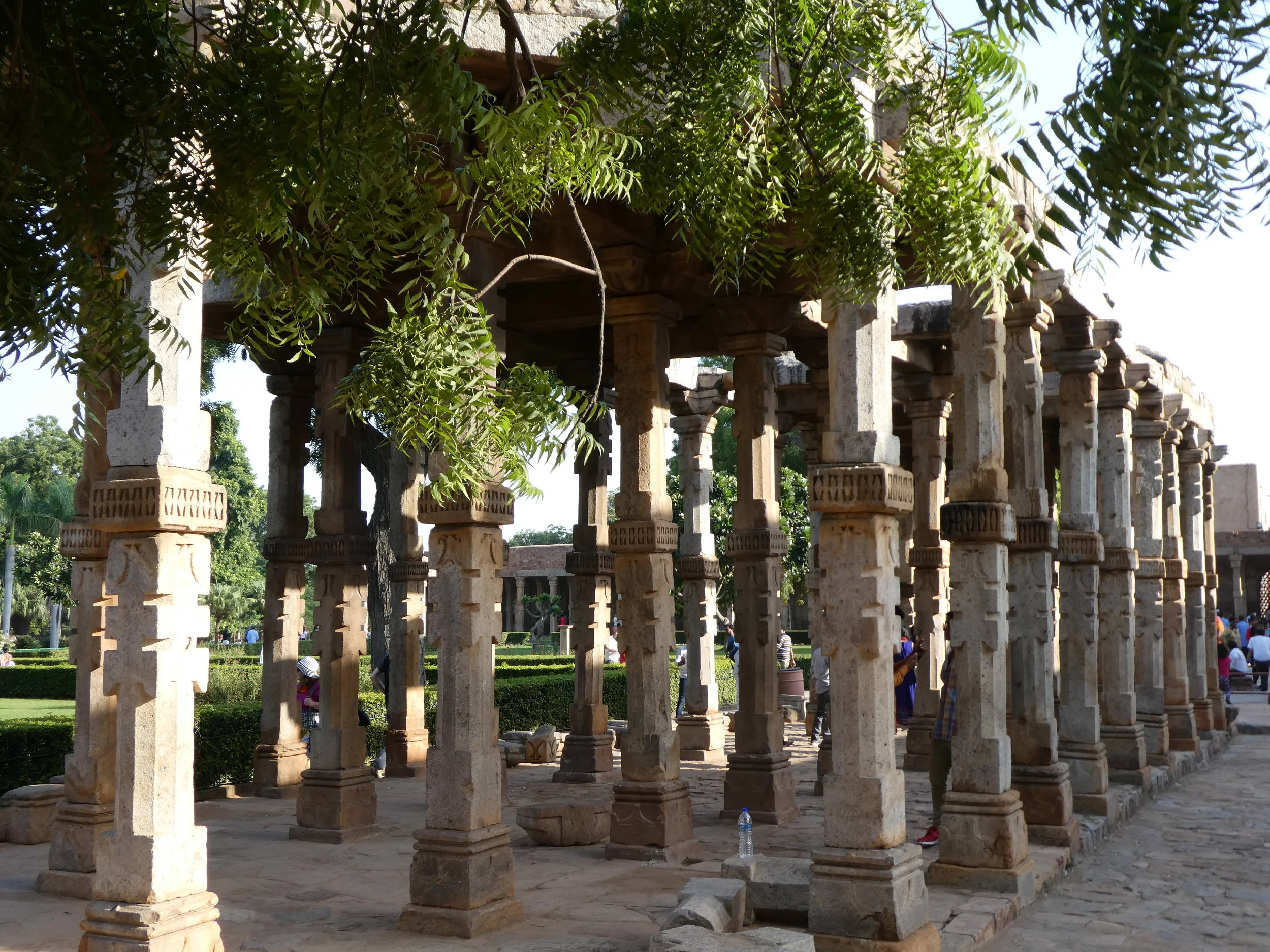 Near the Qutub Minar in Delhi.