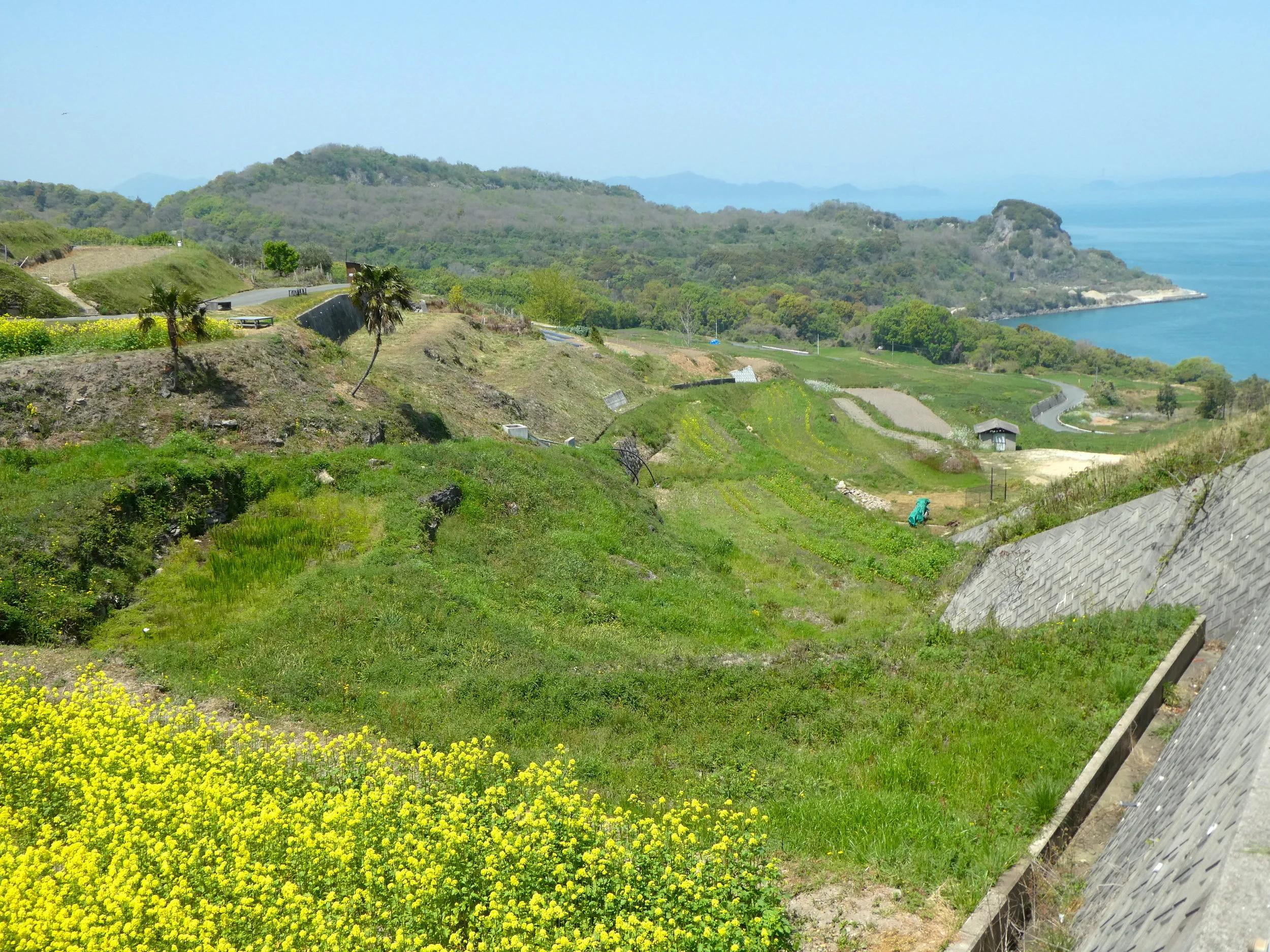 Teshima Island where there is a large art installation (see below) that is hard to describe.