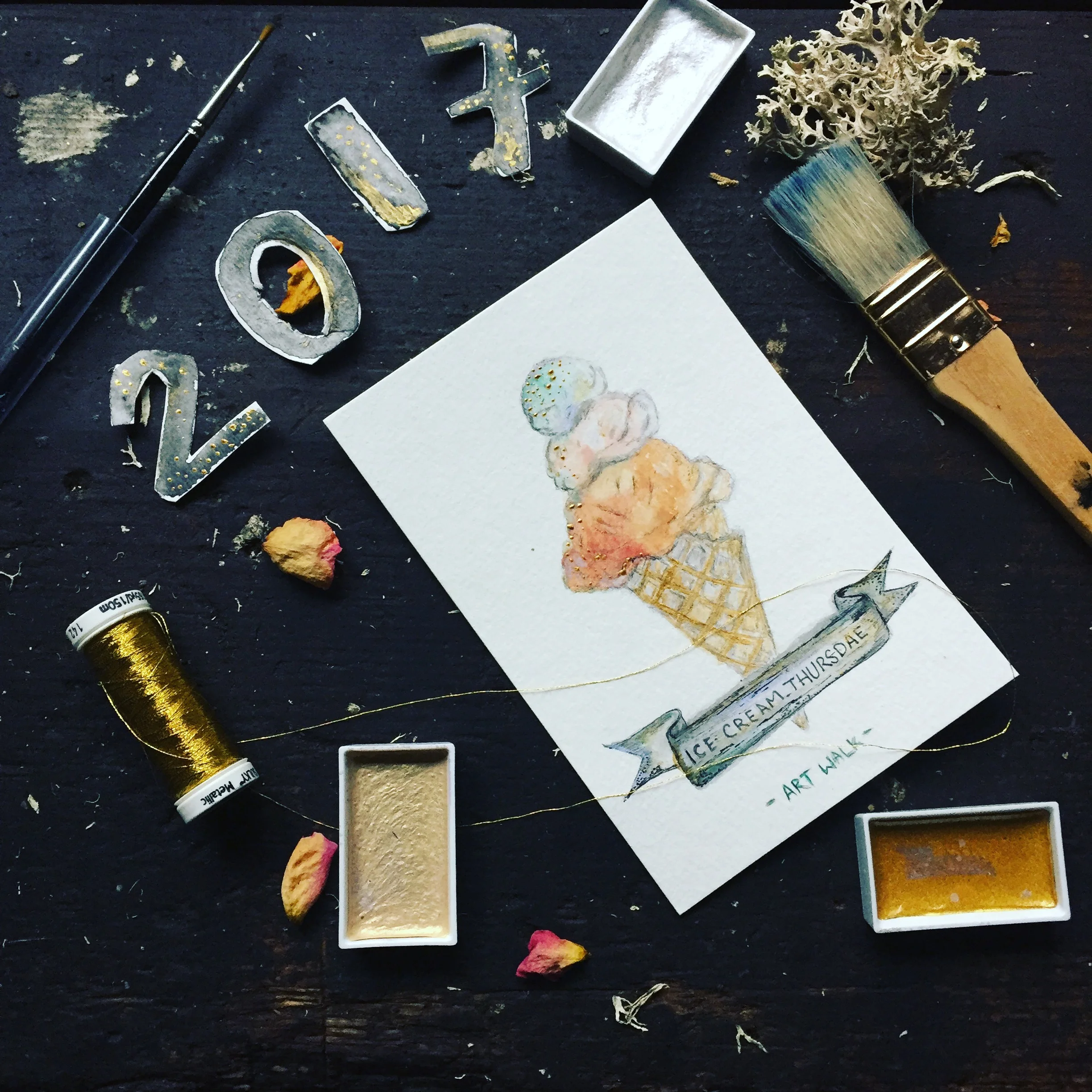 January 2017: ICE CREAM THURSDAE ART WALK
