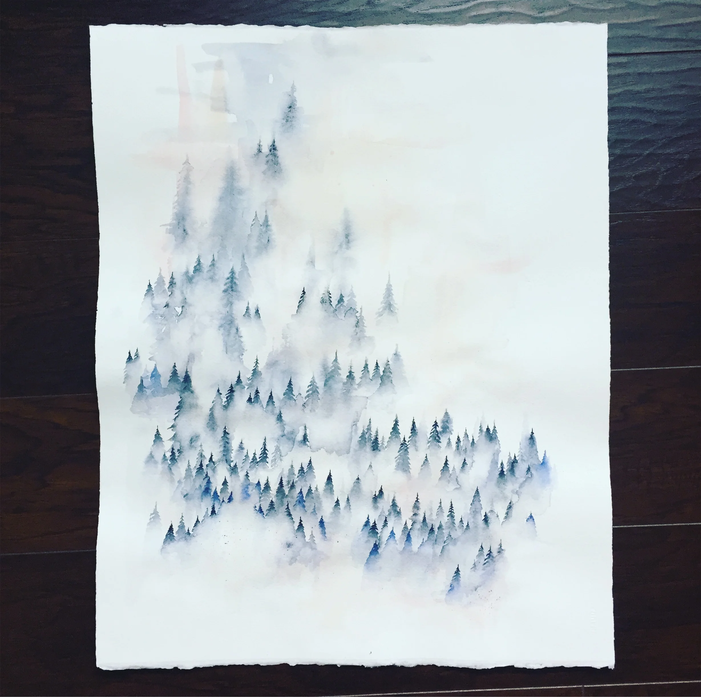 Watercolors at Seven Coffee Roasters Market & Cafe