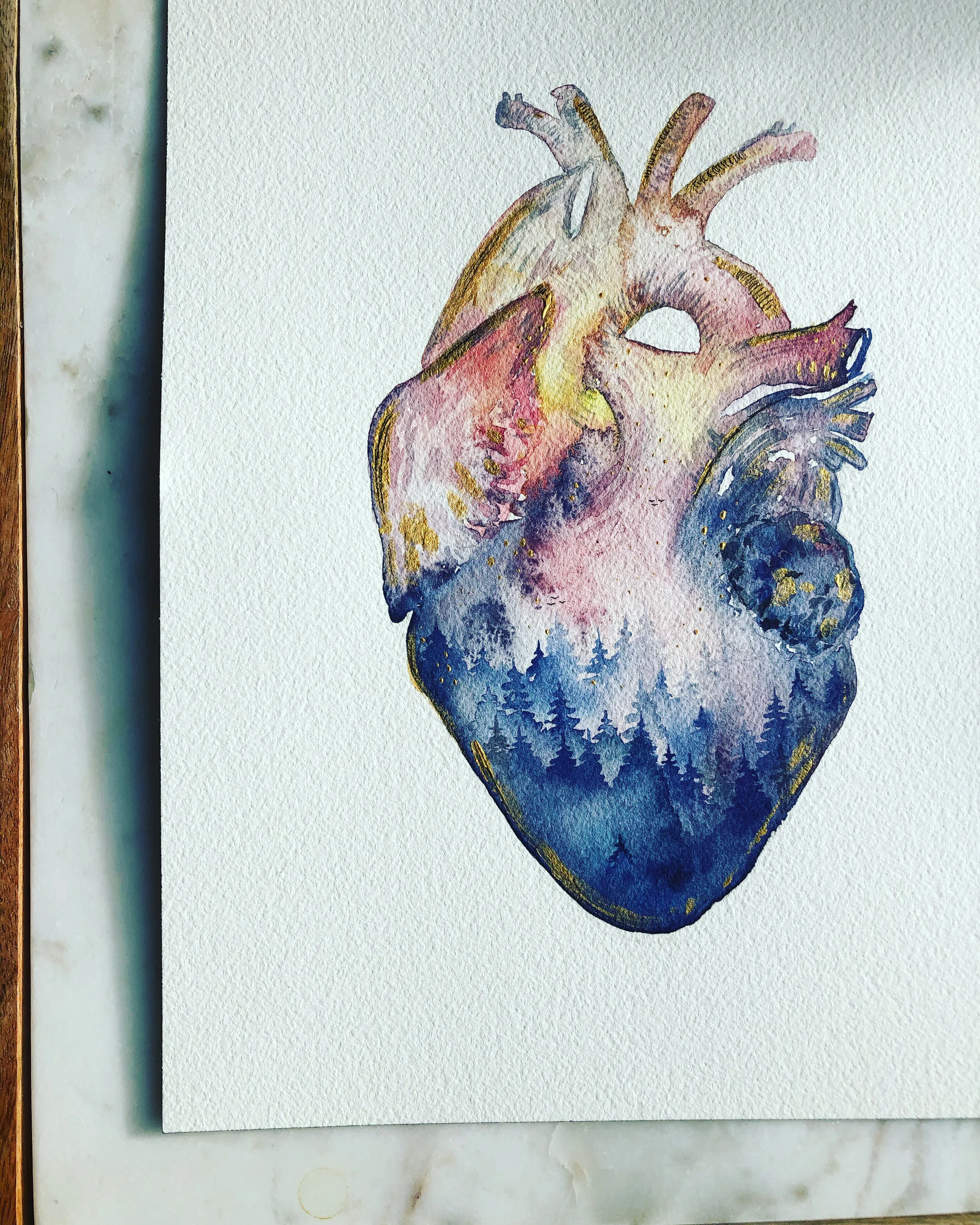 Sophia Trinh Watercolors at Cafe Cesura 