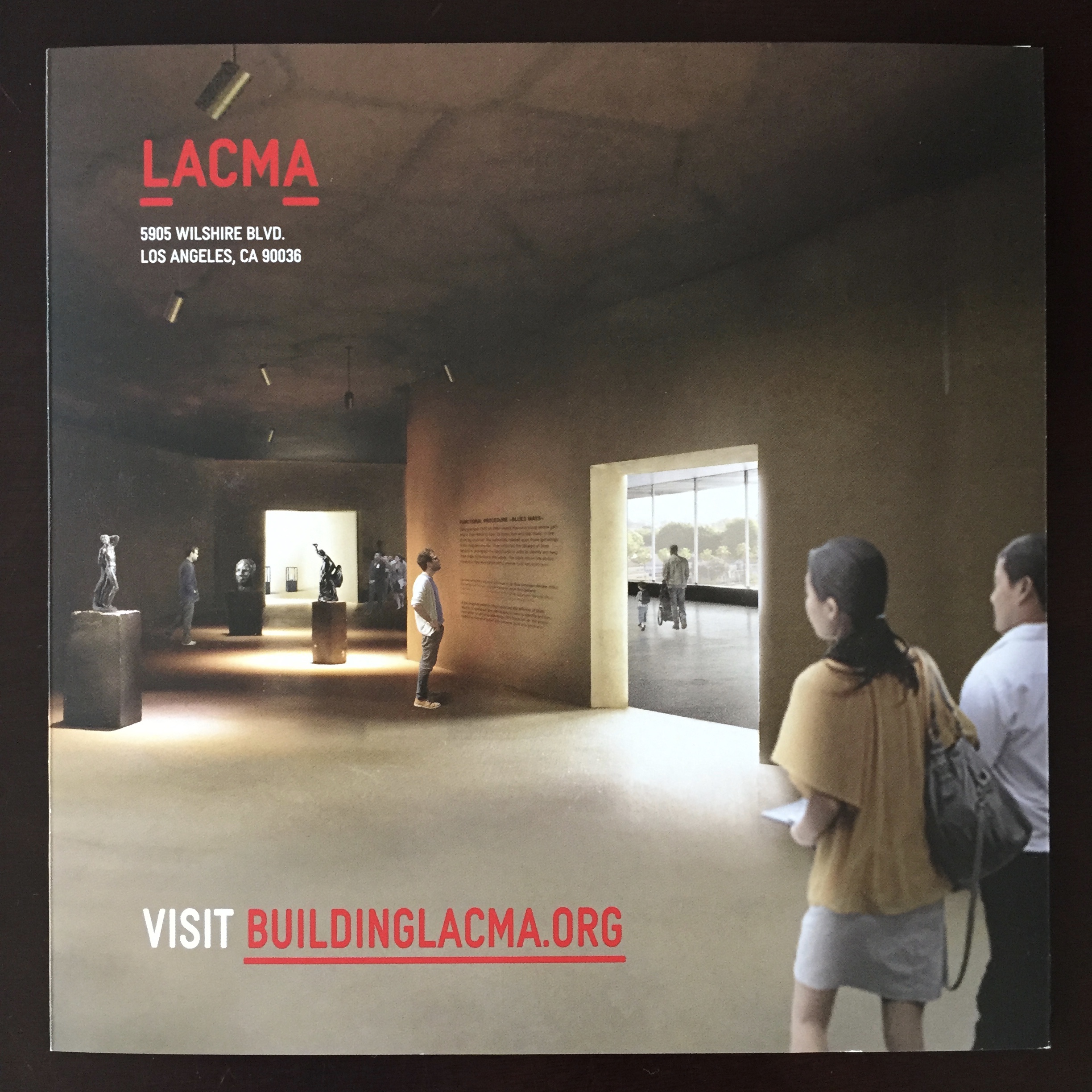 Promotional brochure for Peter Zumthor's LACMA redesign