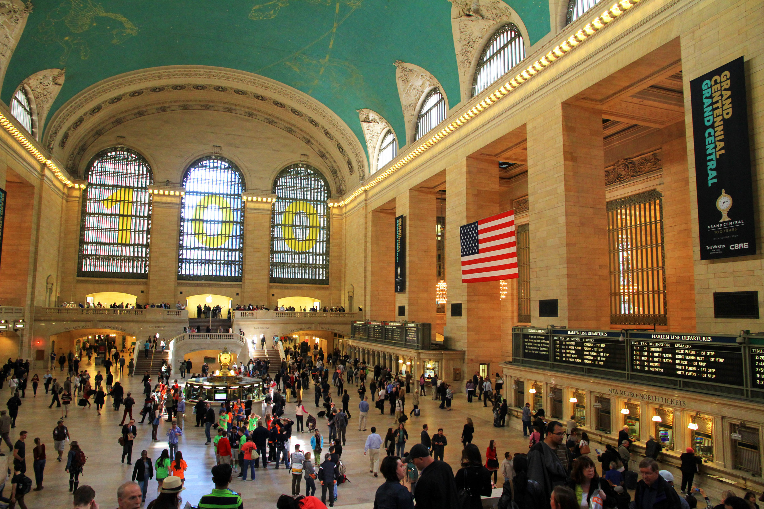 Grand Central Terminal (photo by Ingfbruno , via Wikimedia Commons, CC BY-SA 3.0, 