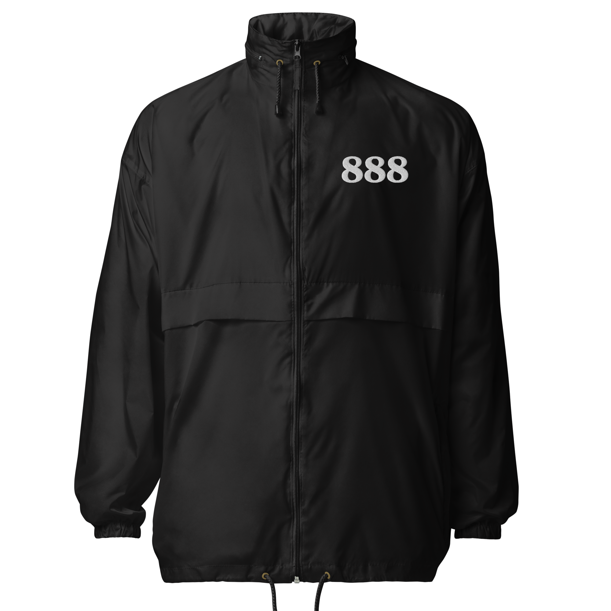 basic-unisex-windbreaker-black-front-6966f32e4db2f.png