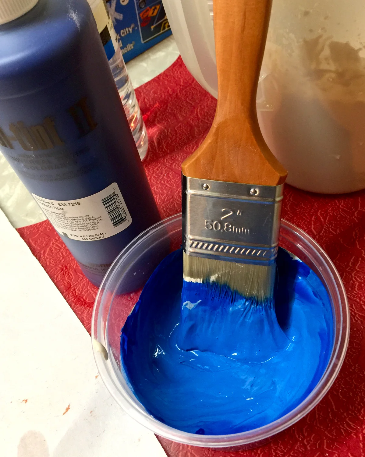 Clay Slip with Added Colorant