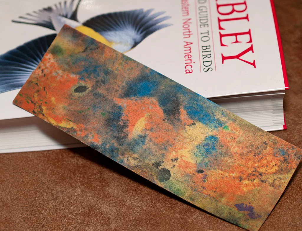 Clay Monoprint Bookmark