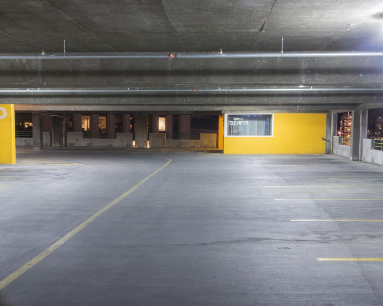 Empty Garage Yellow