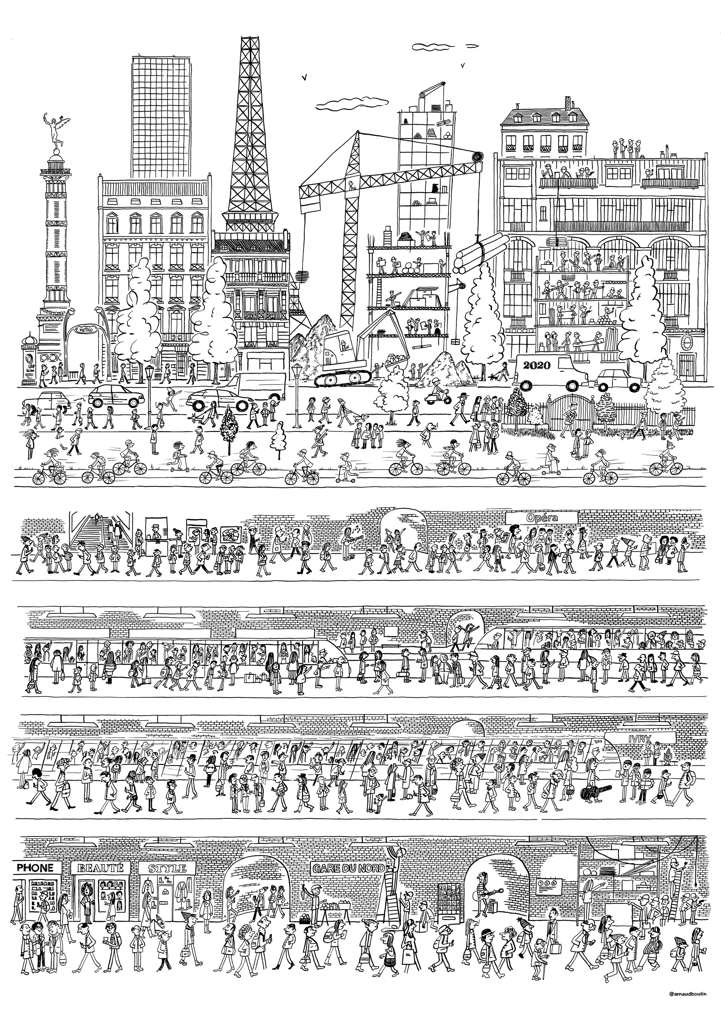 ILLUSTRATION TERRITORIAL - CITY - Ligne claire
