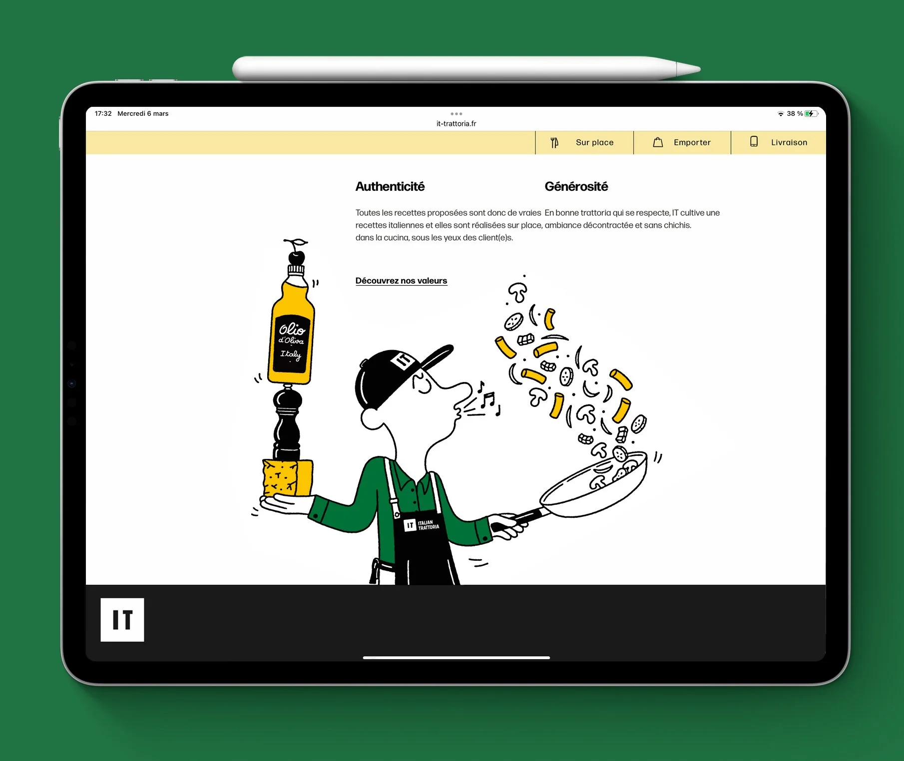 Italian Trattoria - Food Life Style - IPAD - Arnaud Boutin