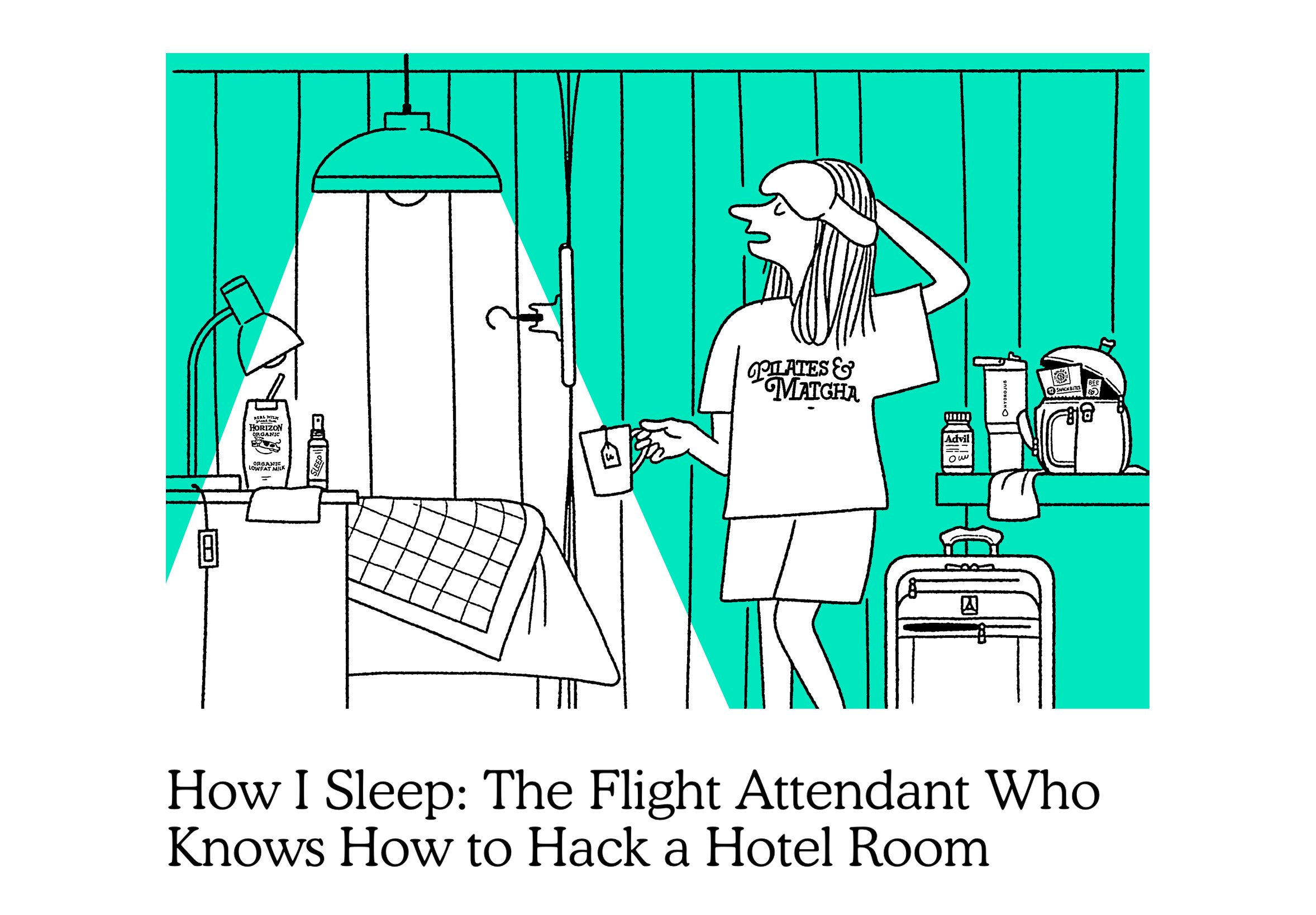 NYMAG - FLIGHT ATTENDANT - SLEEP - ILLUSTRATION - ARNAUD BOUTIN