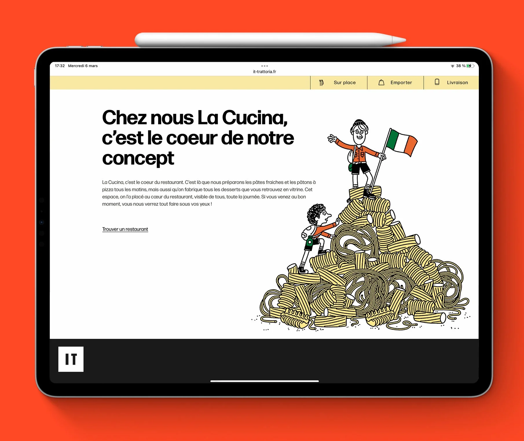 Italian Trattoria - Food Life Style - IPAD - Arnaud Boutin