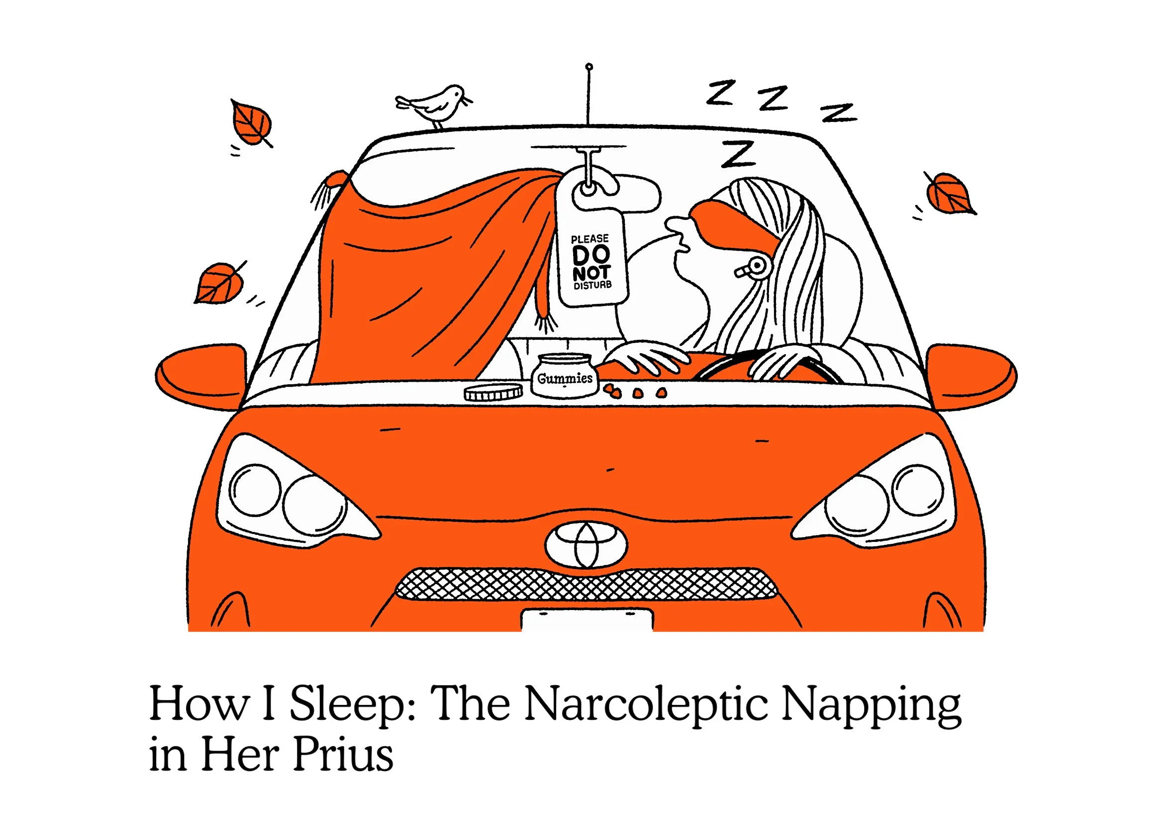 NYMAG - NARCOLEPTIC CAR - SLEEP - ILLUSTRATION - ARNAUD BOUTIN