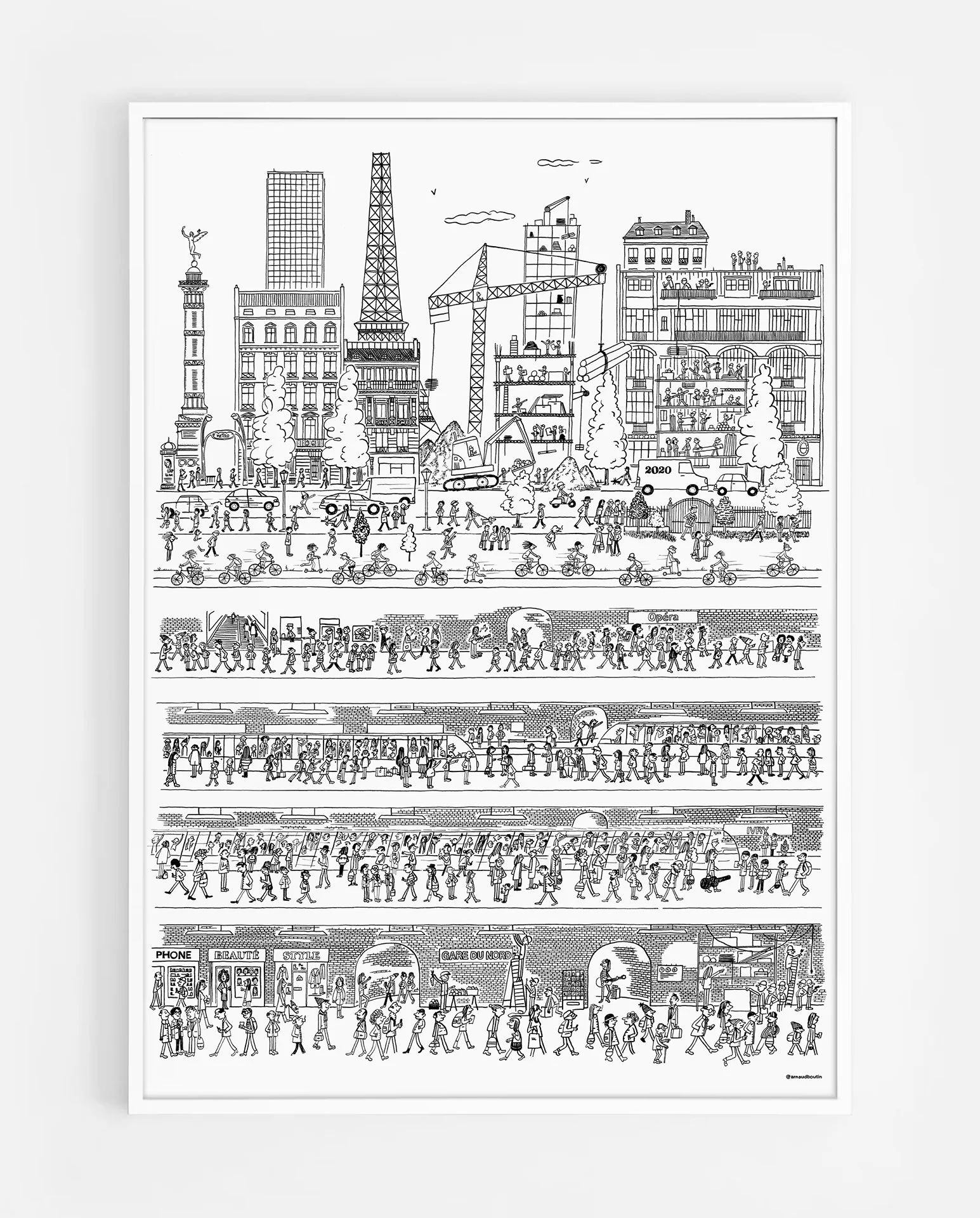 ARNAUD BOUTIN - ILLUSTRATION TERRITORIAL - POSTER