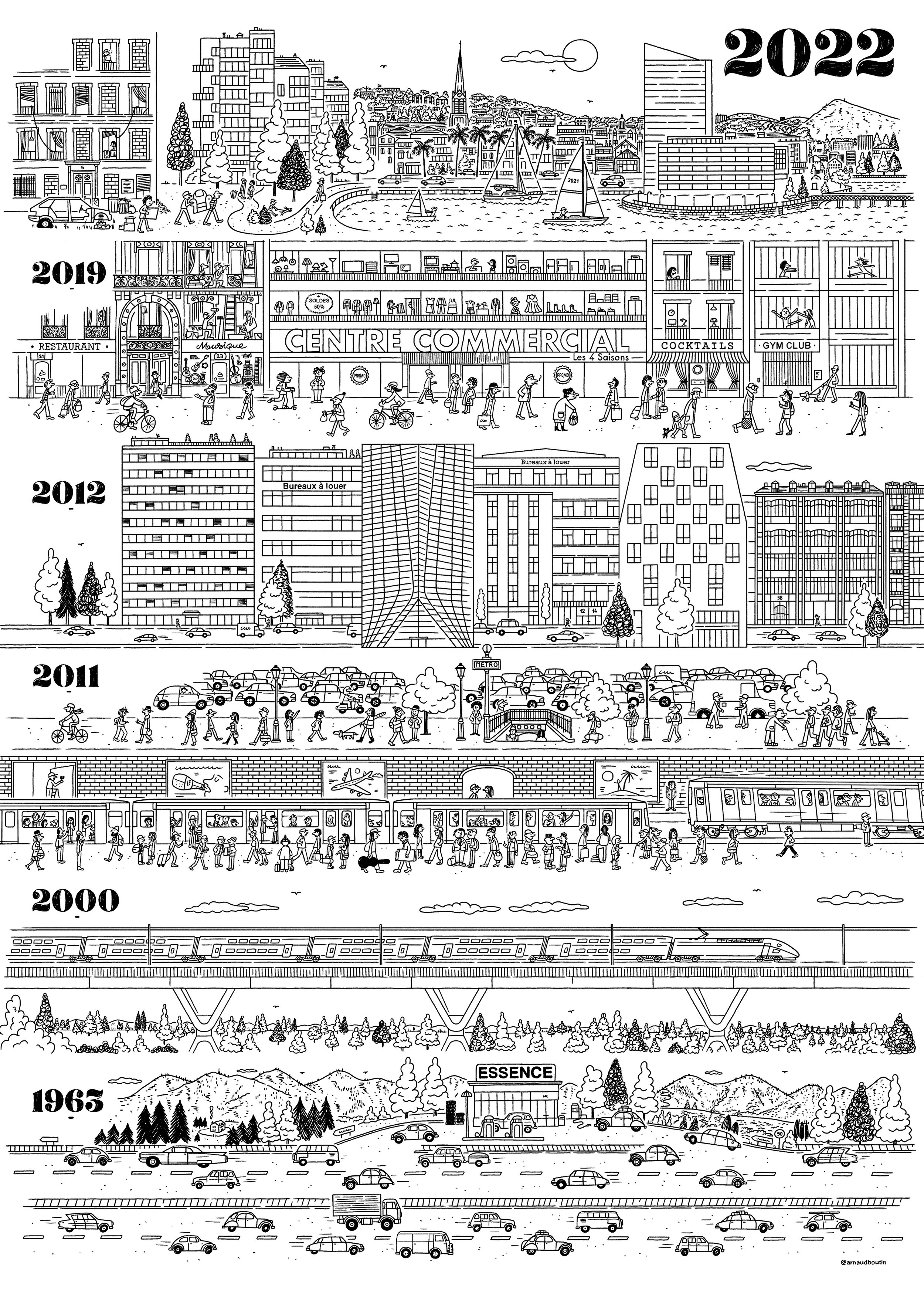 ILLUSTRATION TERRITORIAL - CITY - Ligne claire
