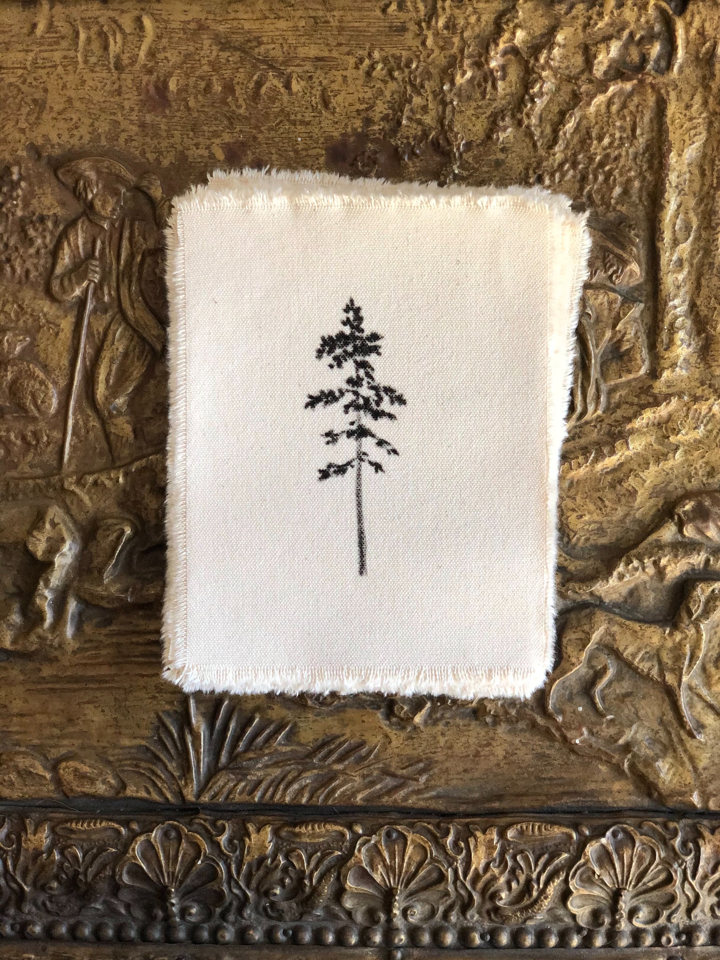      

 
   Tree study, ink on raw canvas.  5.5 x 6.5” 
 






















     