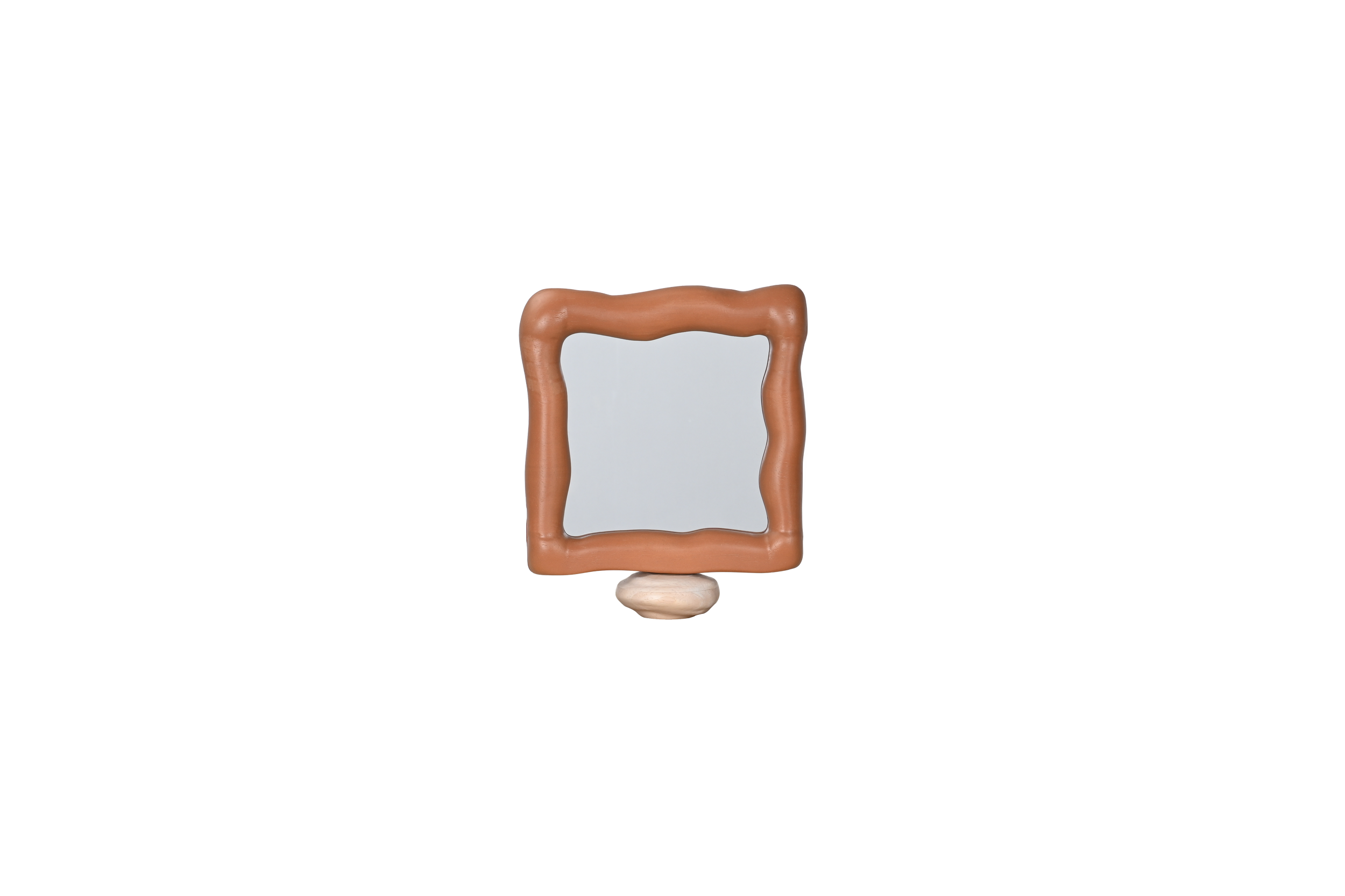 Square Clay Frame in Wood