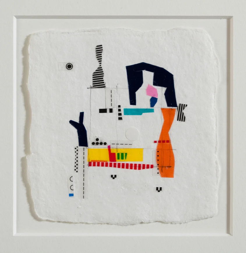 Oak , 2015, linetape on paper, 2.5 x 2.5 inches (sold)