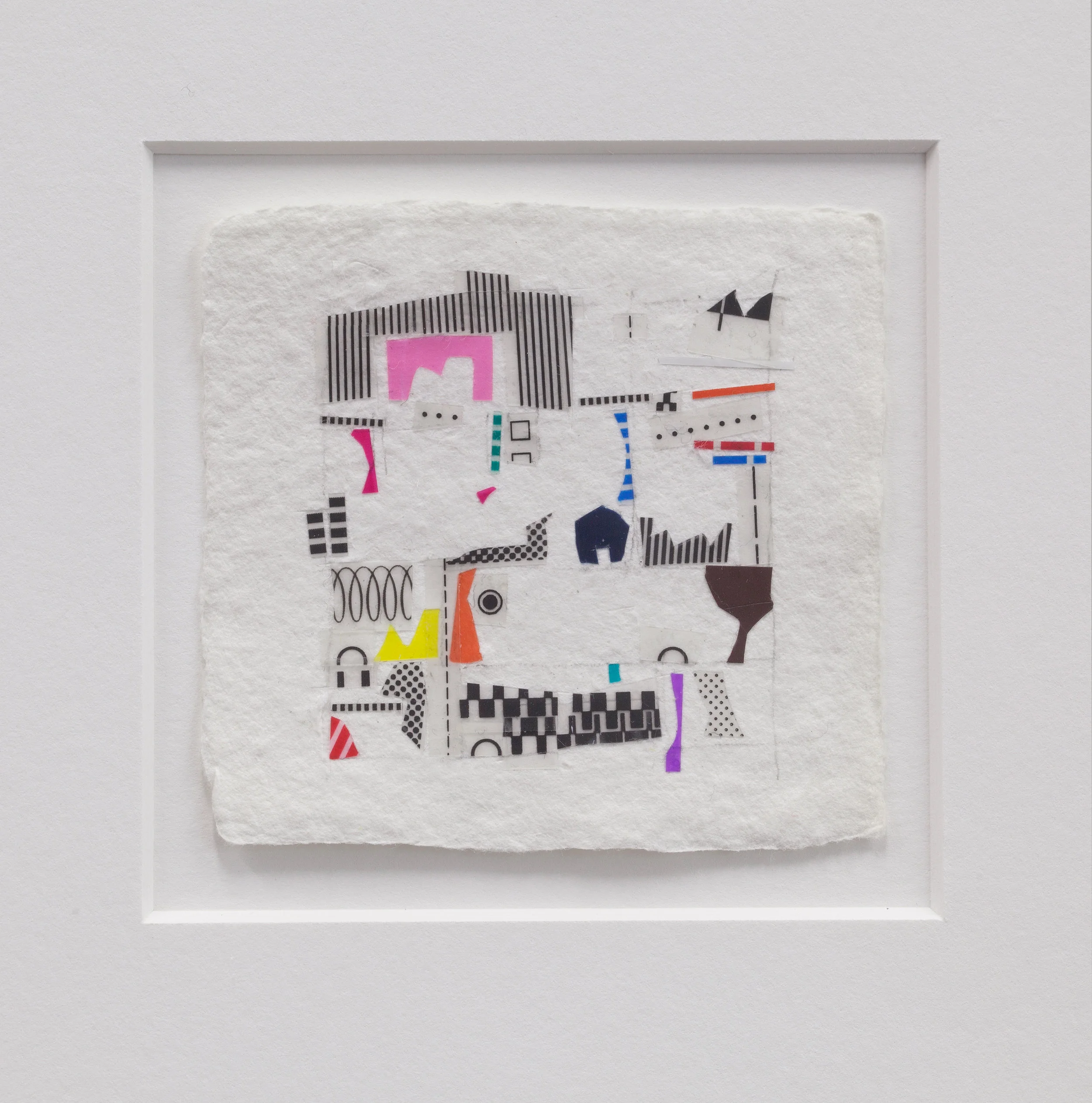 Borough , 2017, linetape on paper, 2.5 x 2.5 inches