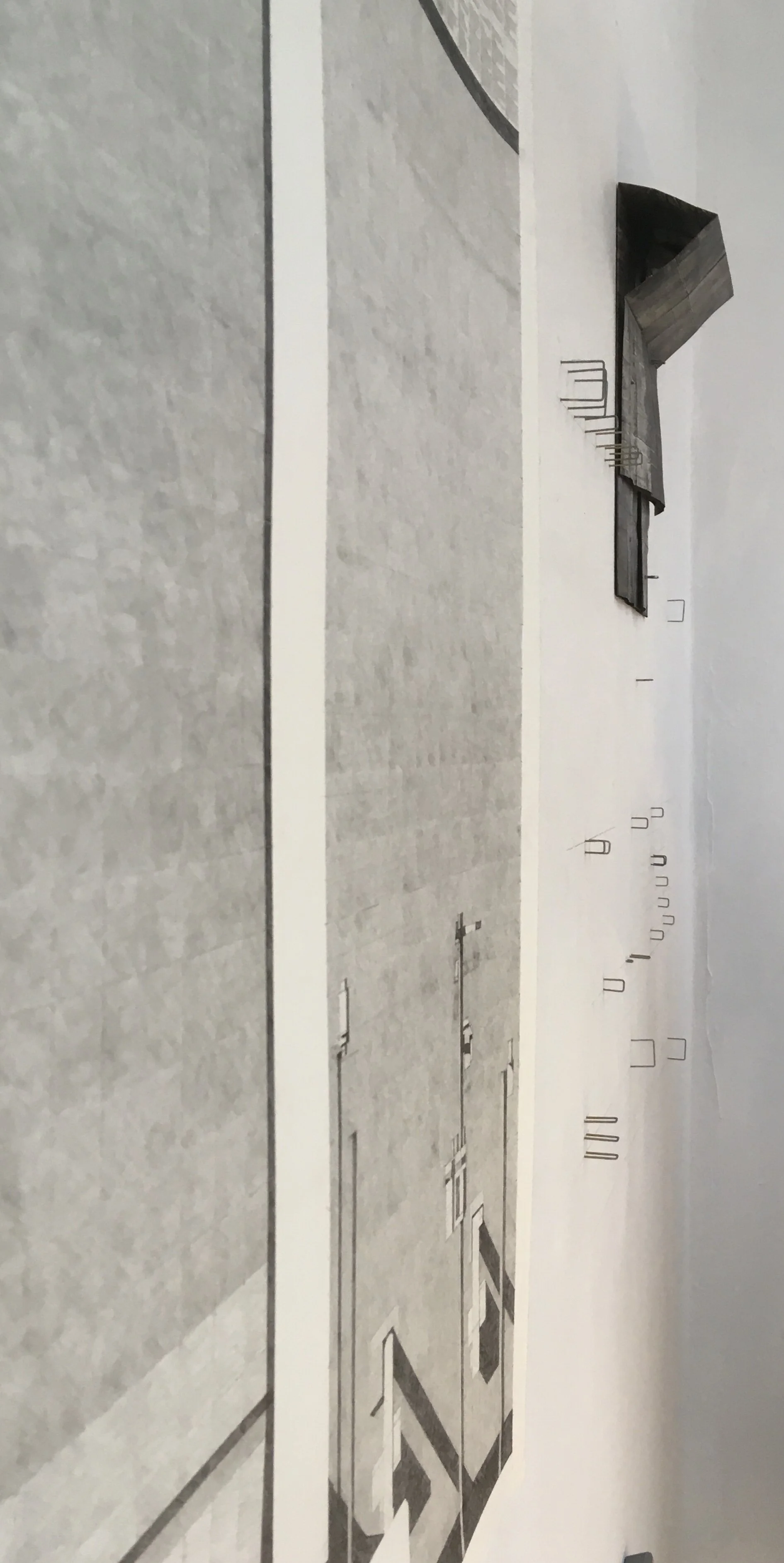  LOOM (detail), collaboration with JD Bolch, 2019, mixed media window installation, 7 ft x 8 ft x 2 ft 