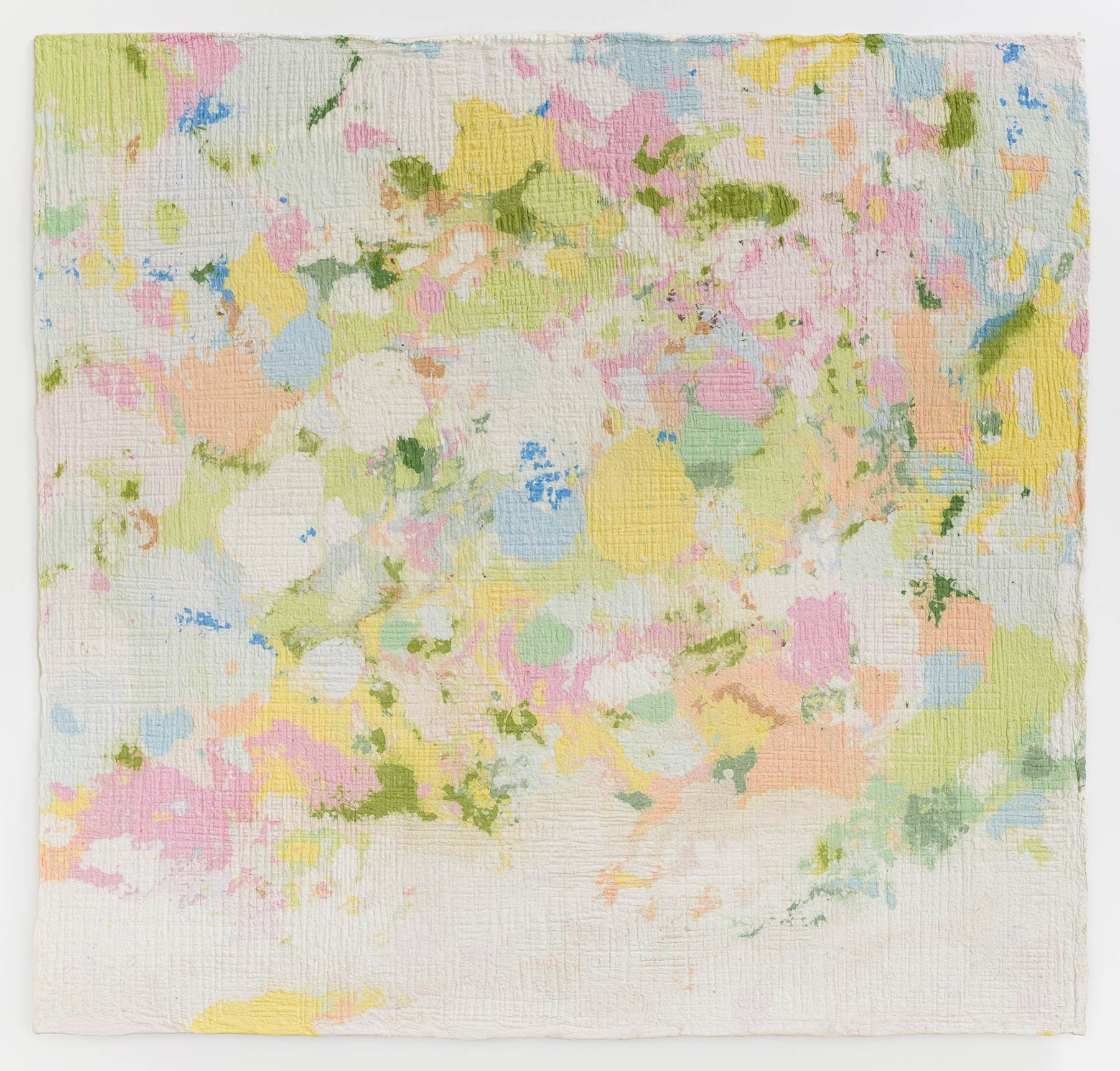   HwaWoo 10 , 2025, cotton pulp painting, 26 × 27 inches 