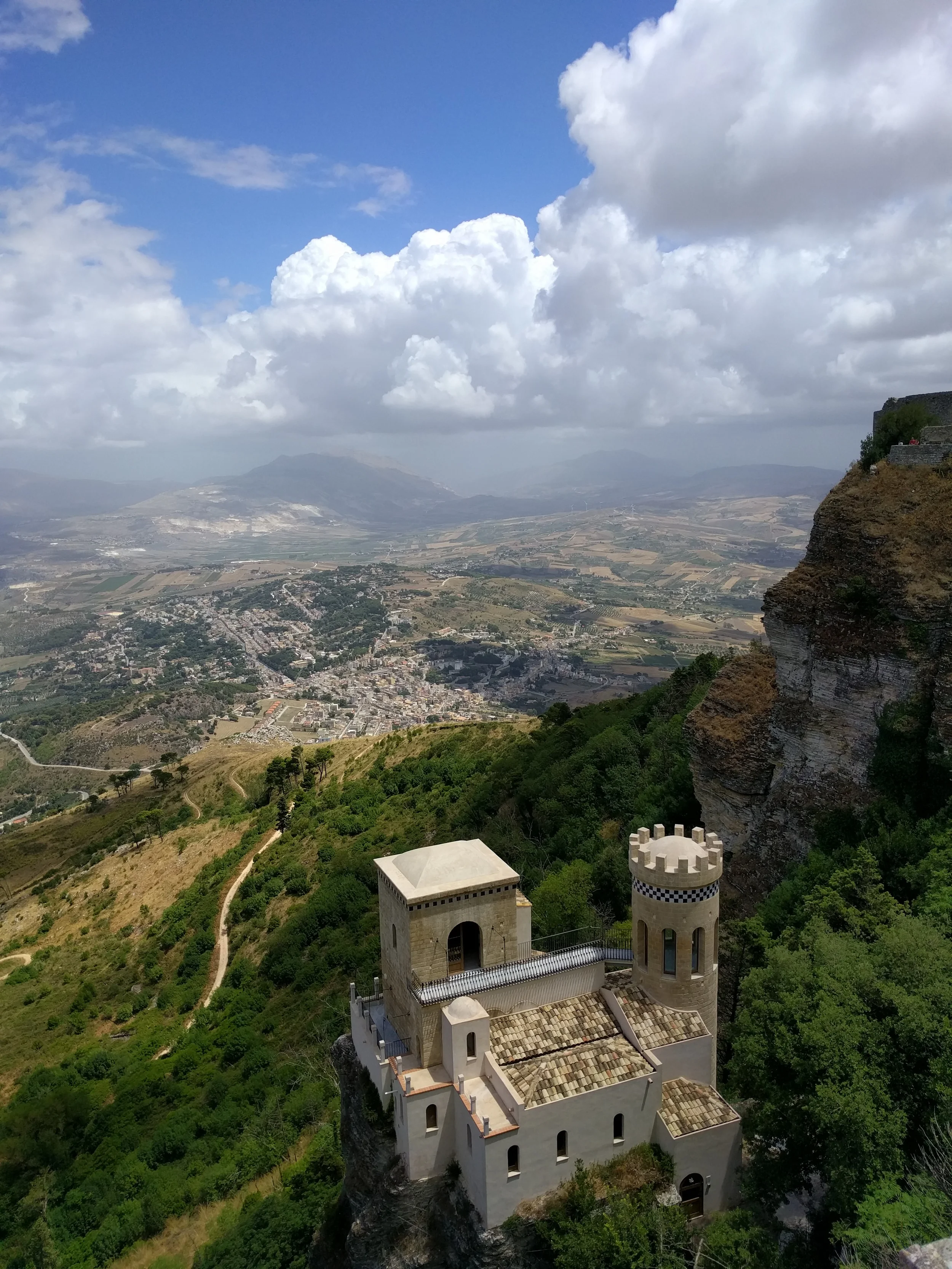 The view from Erice in Western Sicily