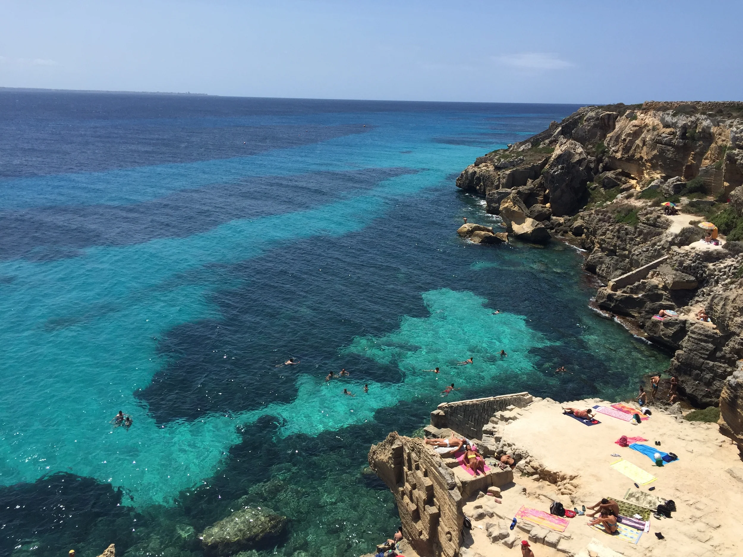 Bue marino beach, Favignana