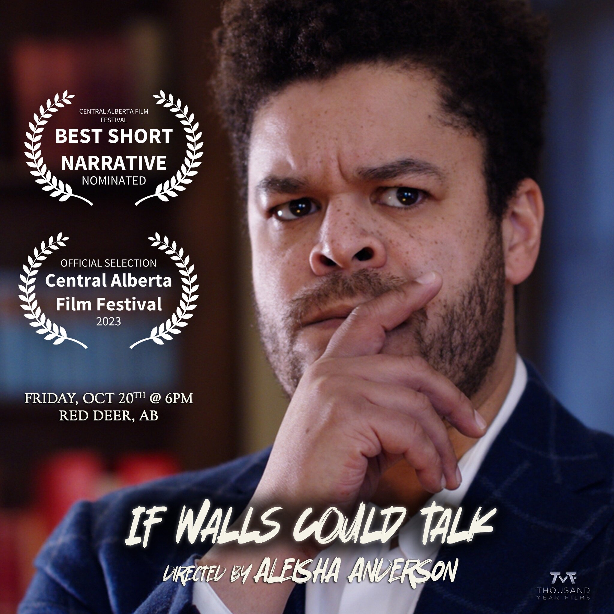 We are gearing up for @cafilmfest  where &quot;If Walls Could Talk&quot; has been nominated for Best Short Narrative. 

Join us Friday Oct 20th in Red Deer, AB.

Directed by @aleisha_anderson 
Cinematography by @daniel.horch.dp 
Written &amp; Starrin