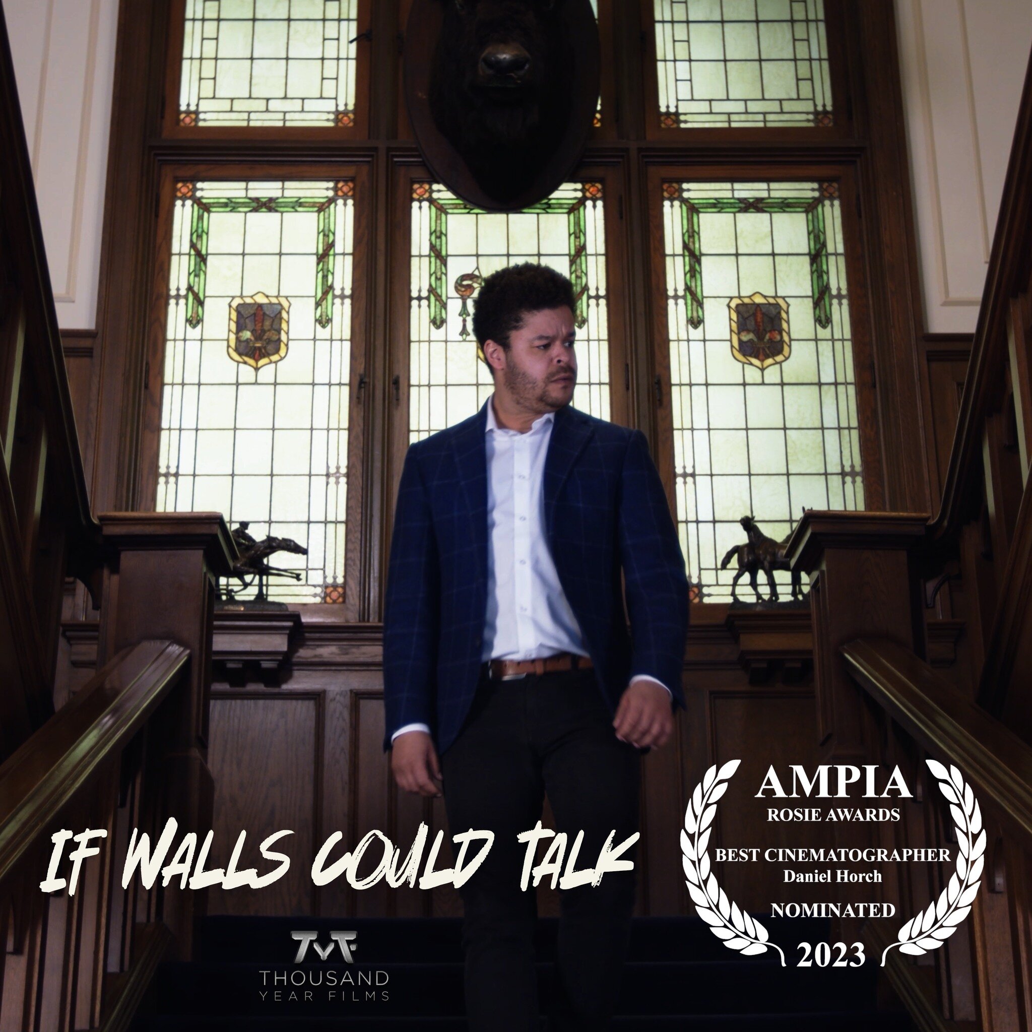 @yourampia nomination for Best Cinematographer for @daniel.horch.dp for &quot;If Walls Could Talk&quot;. This short film features various styles of media using specific era look and feel techniques. There is a lot of humor executed in camera from zoo