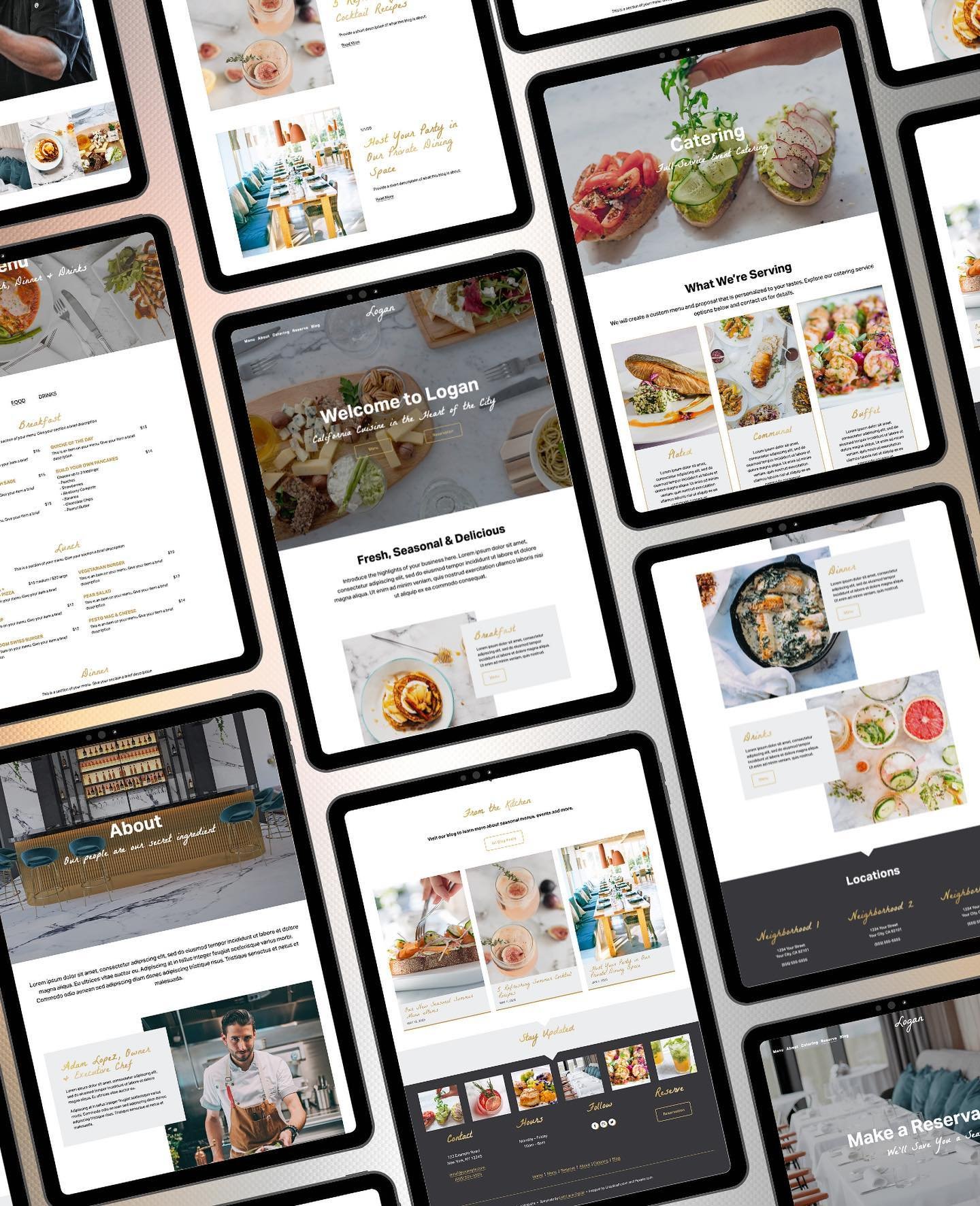 Let your restaurant shine like a Michelin star with Logan, my newest website template. With a delectable blend of user-friendly, mobile-responsive design and tantalizing visuals, I've crafted a website experience that's as memorable as your signature
