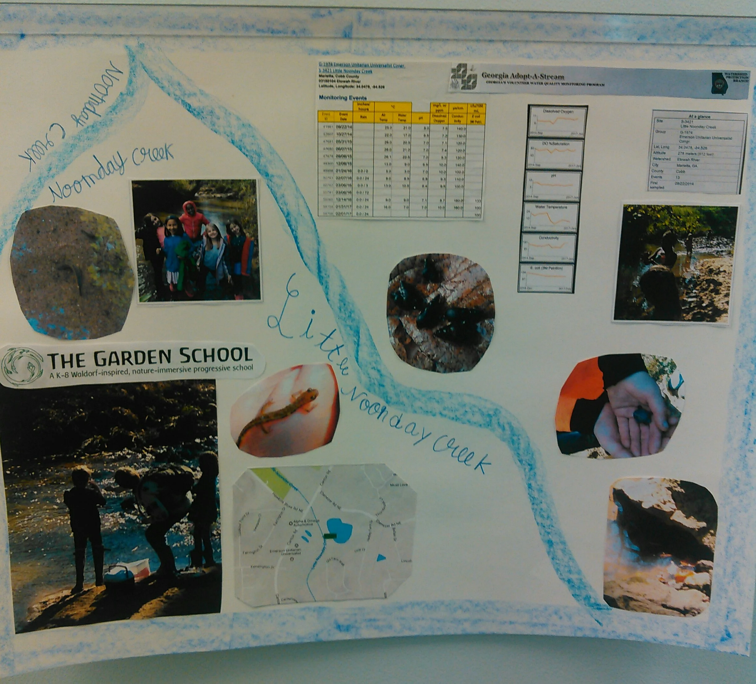 The Garden School Adopt-a-Stream service poster will be displayed at Cobb County Watershed offices.