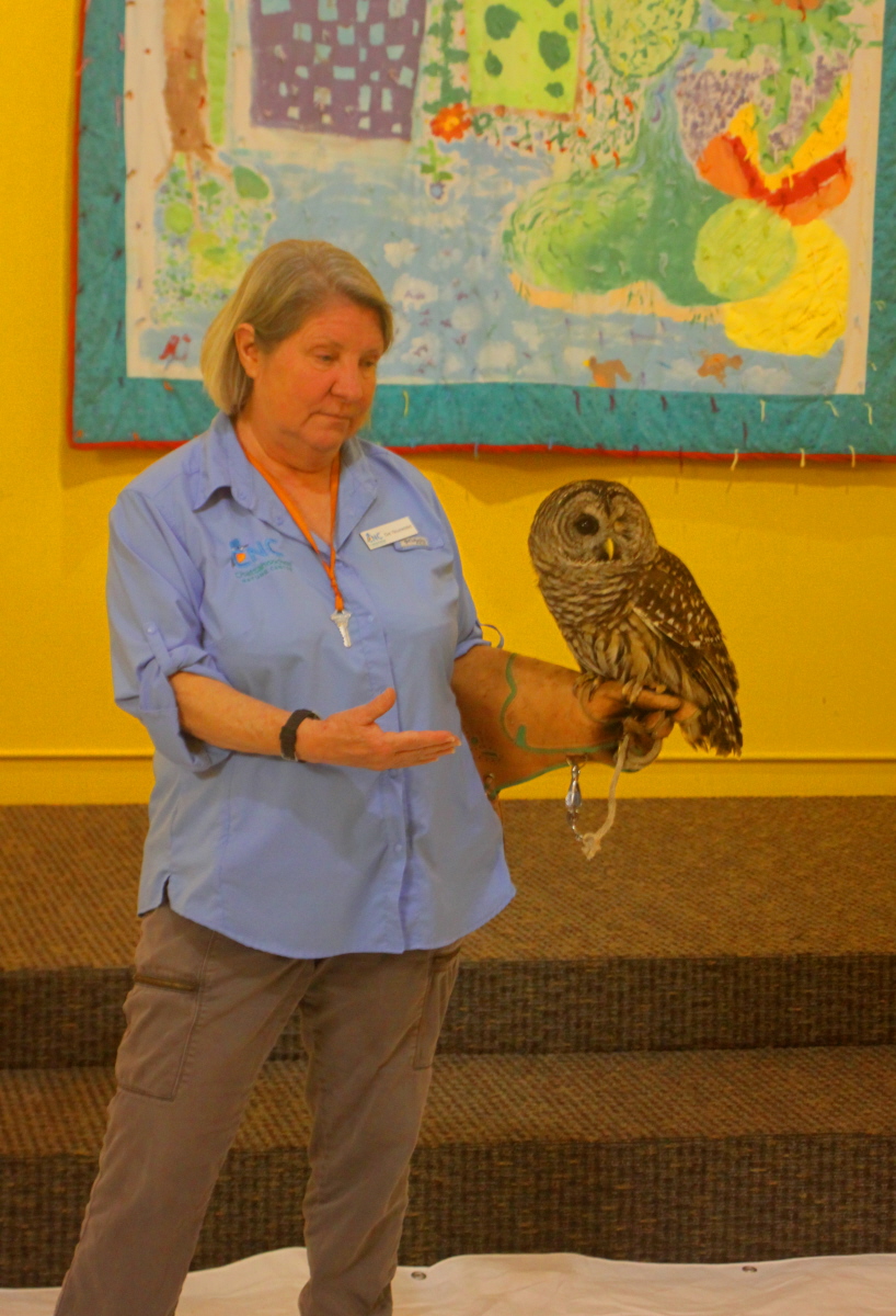 Ki Eve from CNC shows us a barred owl email.jpg