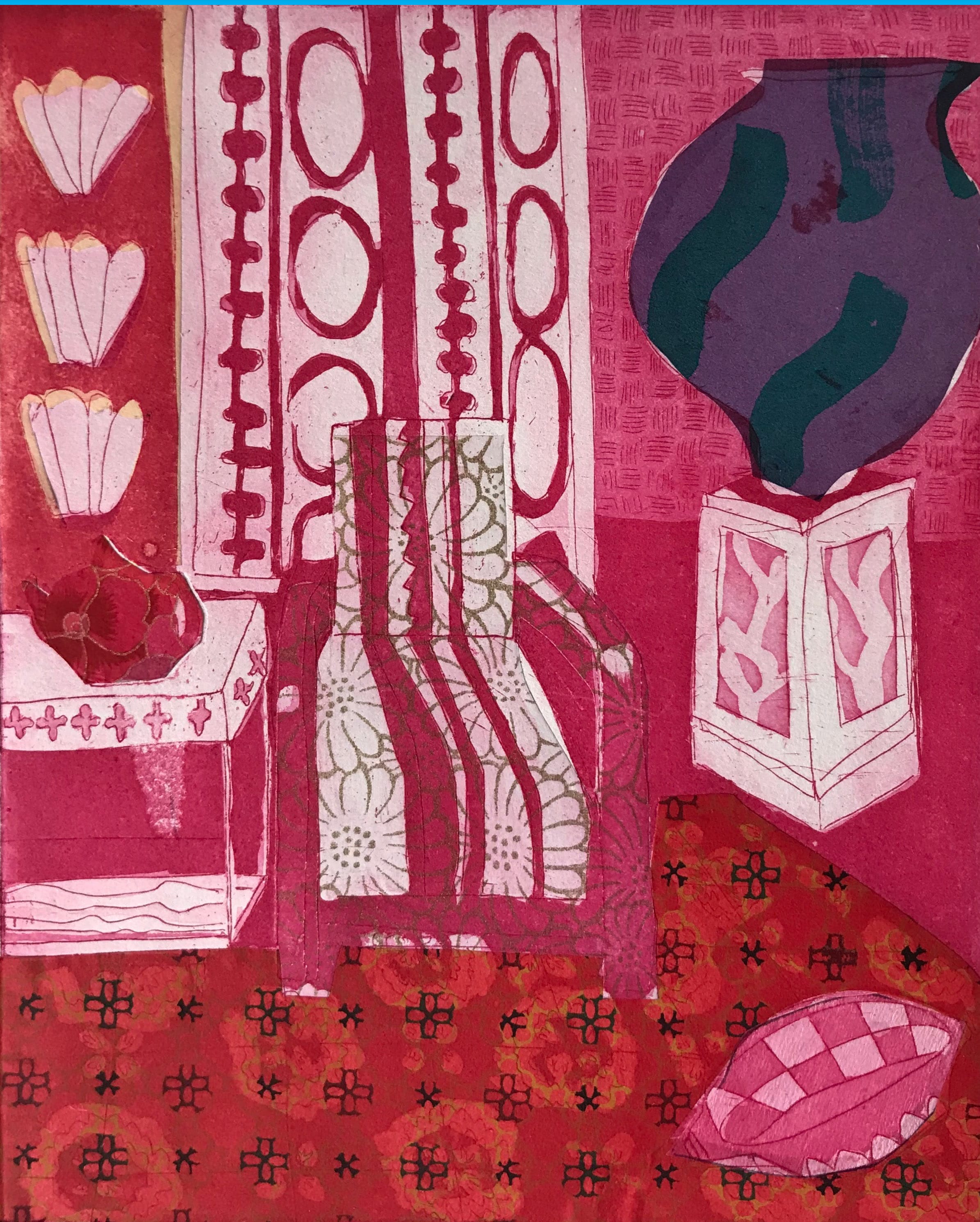 A Moroccan Riad II, Aquatint etching with chine-collé, 1_1, 2018-min.jpg